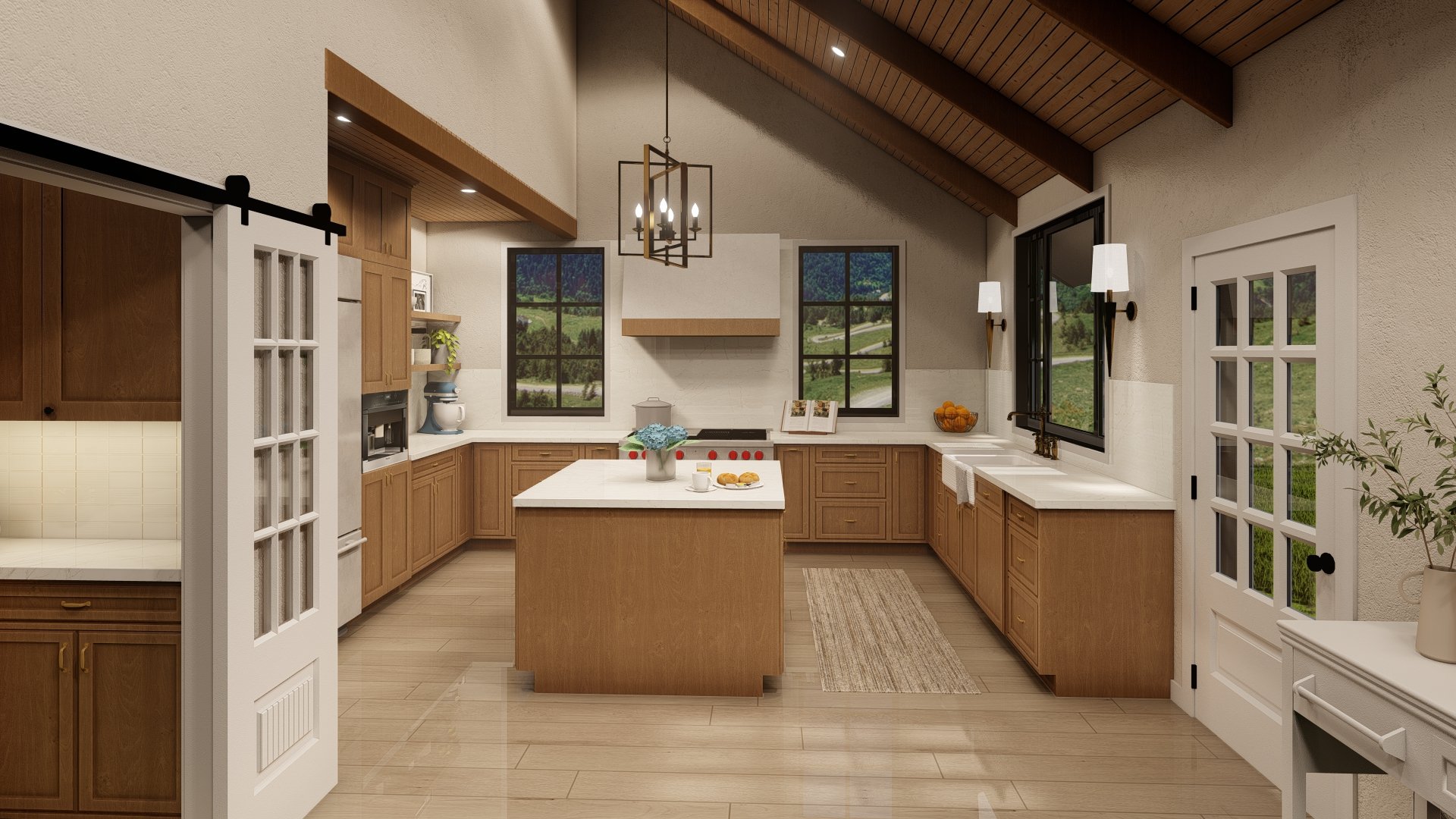 Transitional Kitchen Rendering
