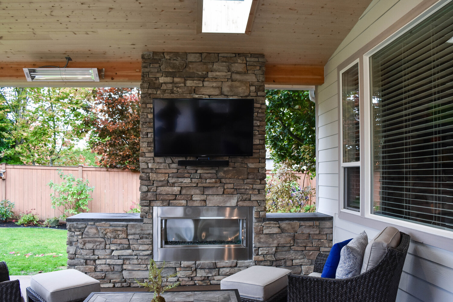 Outdoor Living Space Design - Completed w/ American Dream Design Build