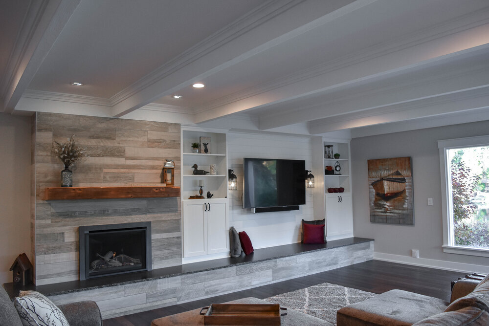 Fireplace/Entertainment Center Remodel - Completed w/ American Dream Design Build