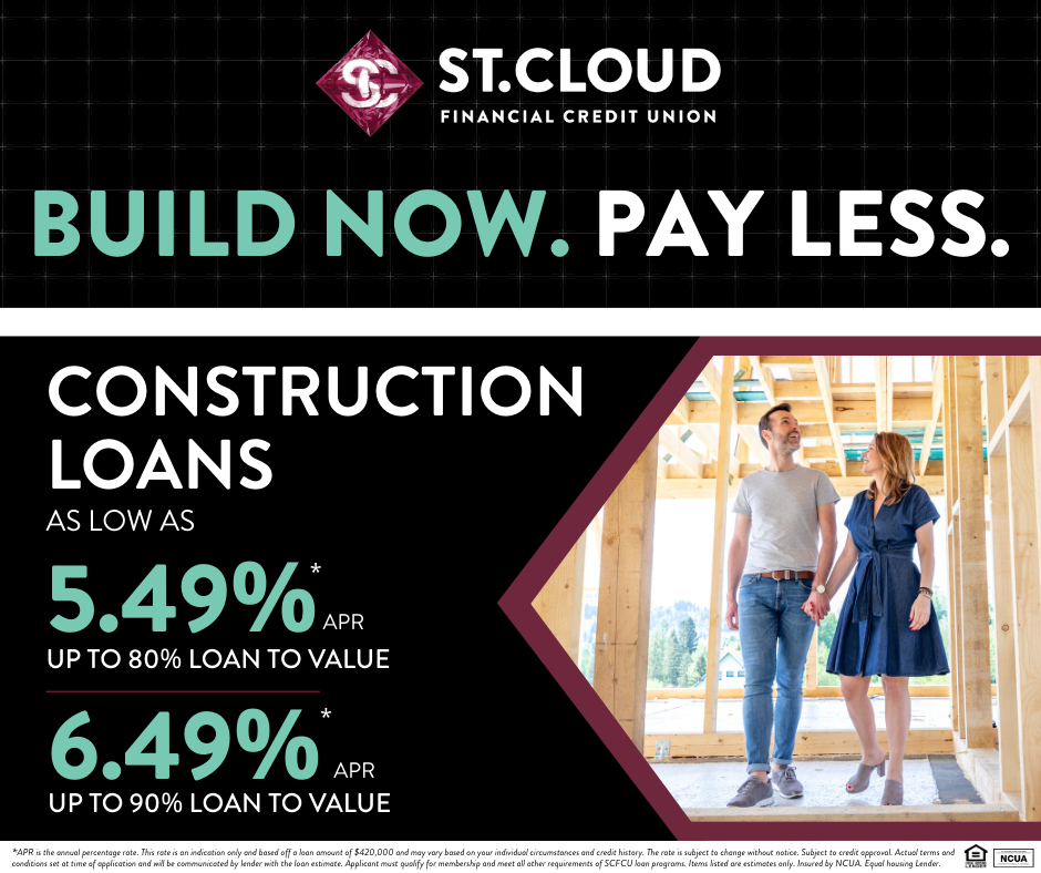 Build Now, Pay Less with SCFCU!