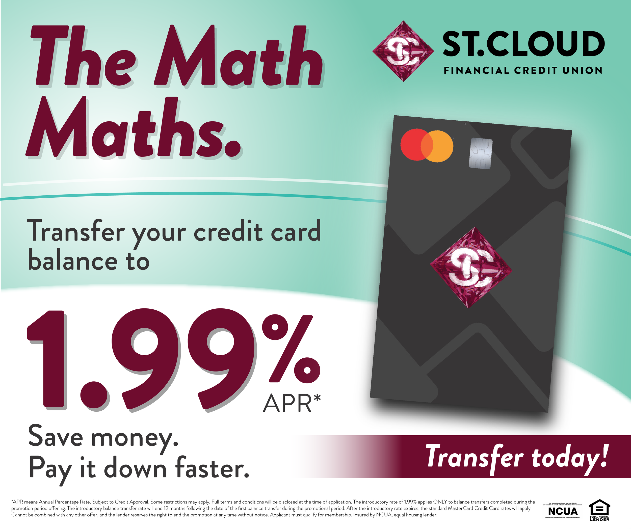 The Math Maths —&nbsp;Drop Your Credit Card Rate to 1.99%!