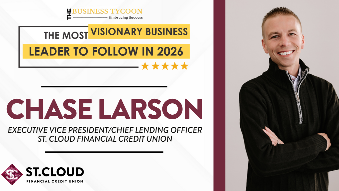 SCFCU's Chase Larson Named Most Visionary Business Leader to Follow in 2026