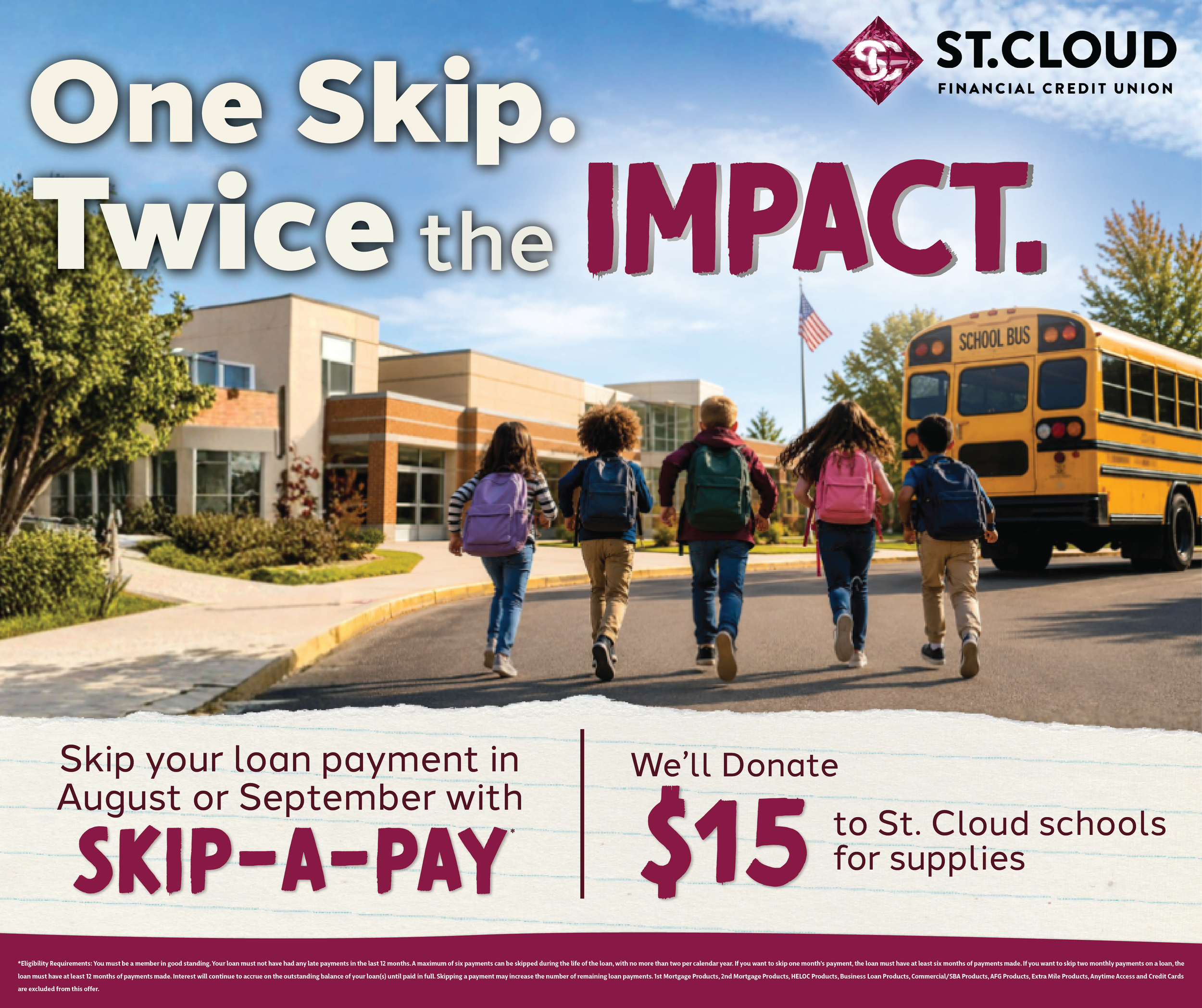 With One Skip, You Can Make Twice the Impact