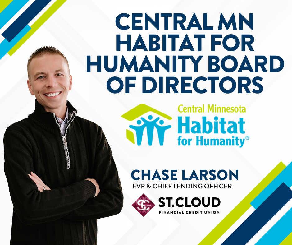 SCFCU's Chase Larson Joins Central Minnesota Habitat for Humanity Board of Directors