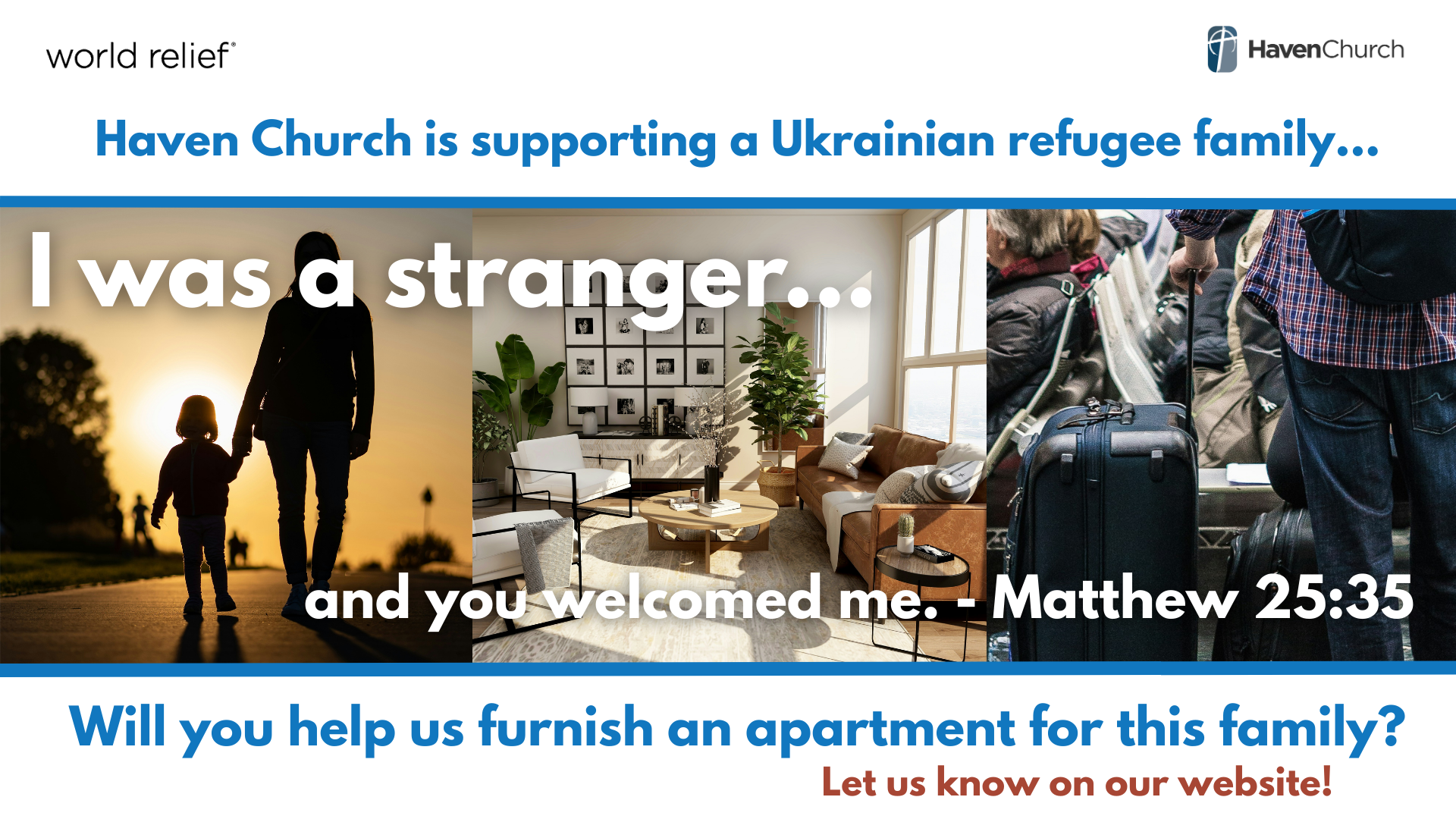 Donate items for Ukrainian Refugees