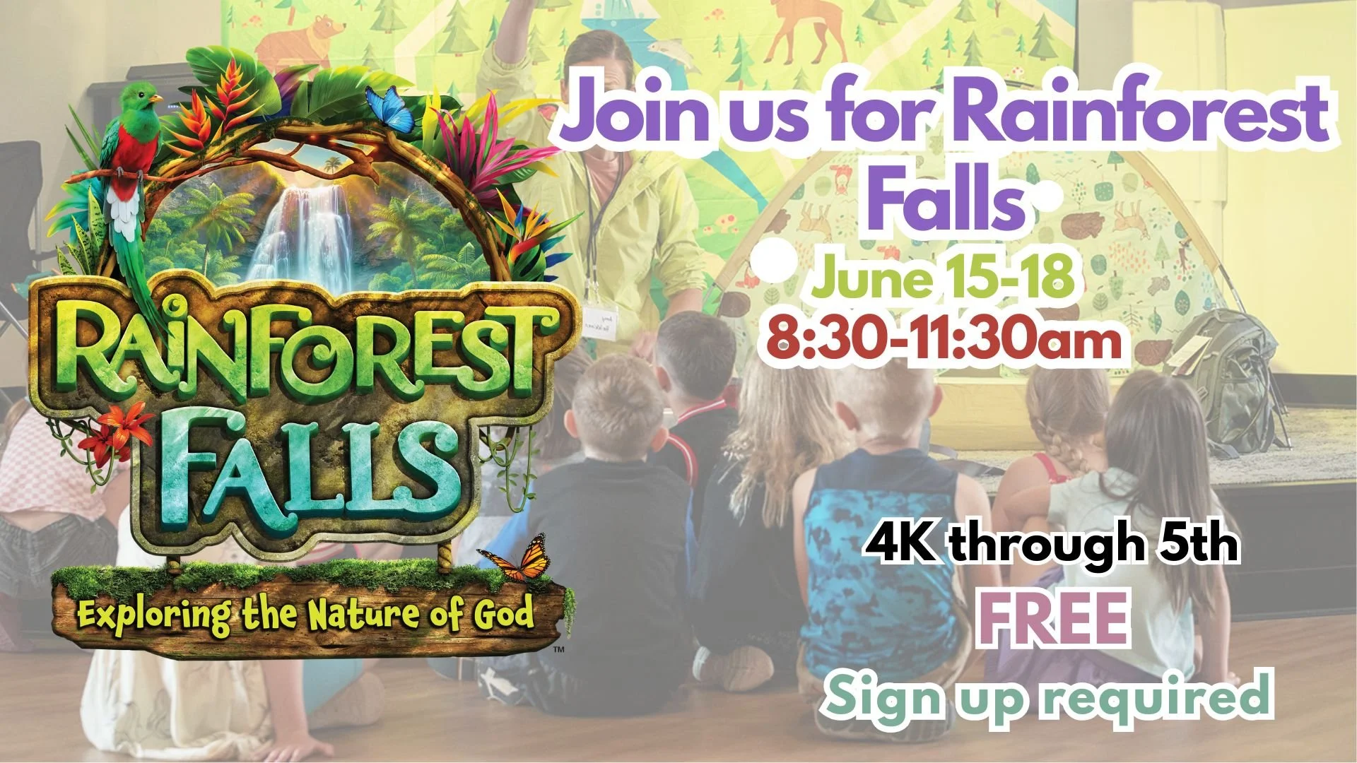 Rainforest Falls at Haven Church