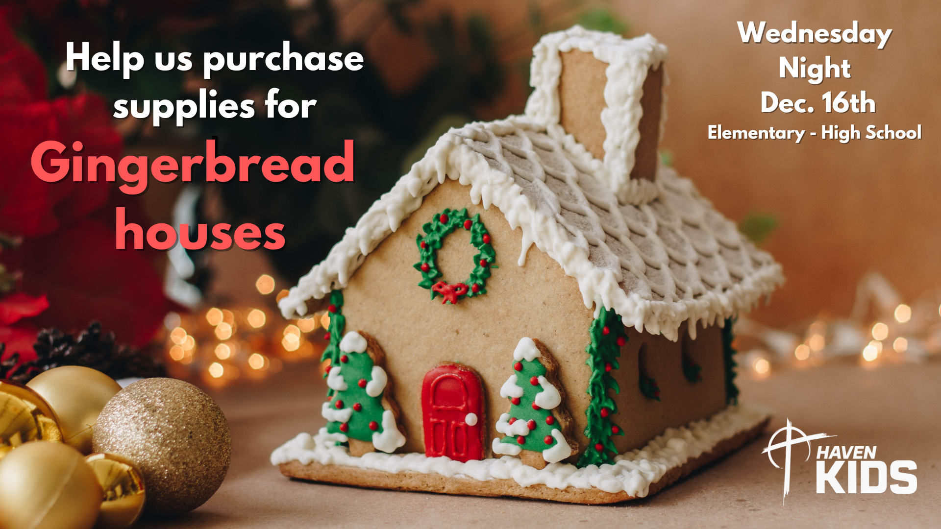 Gingerbread House Event