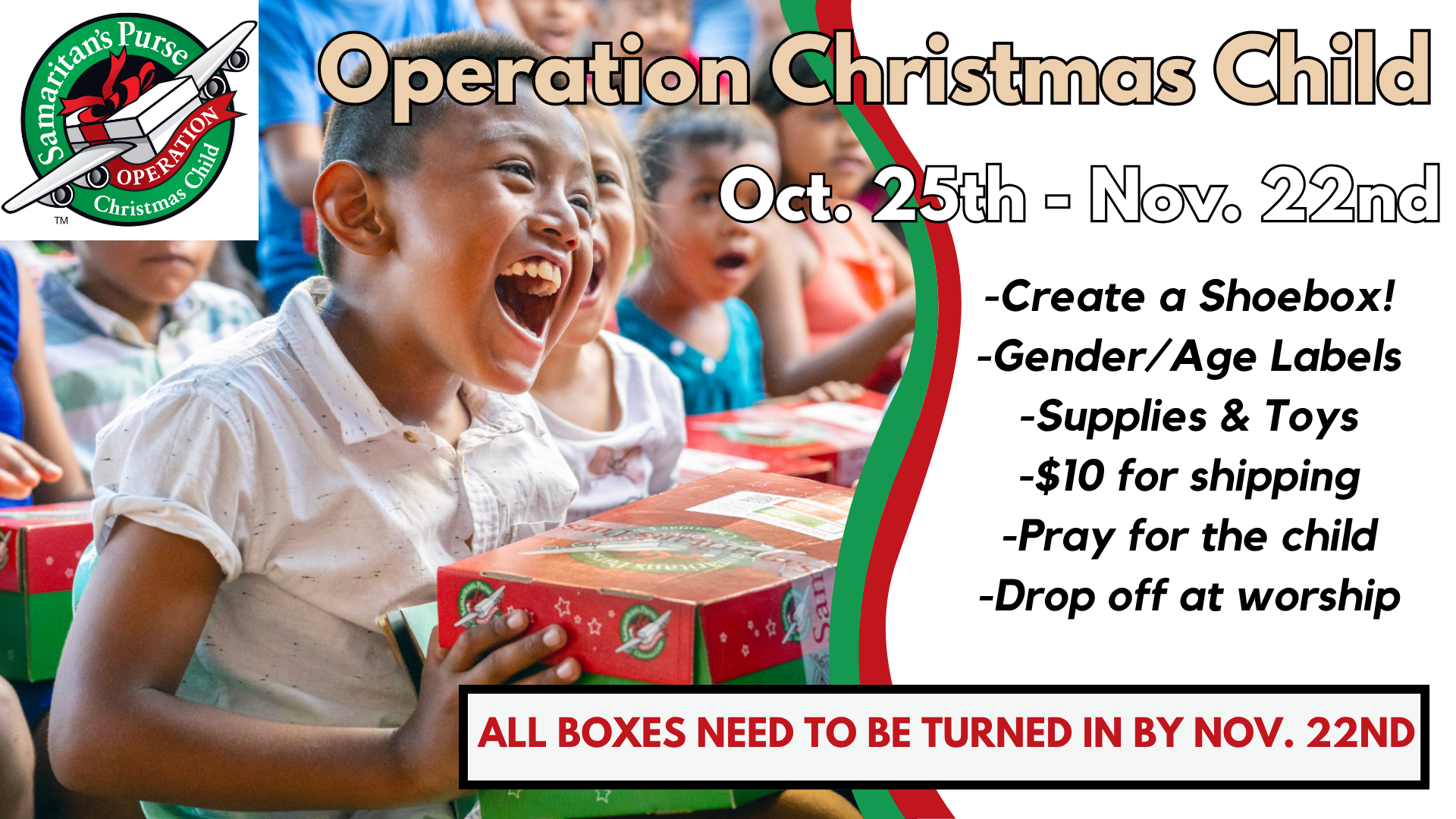 Operation Christmas Child (Shoebox Donation)