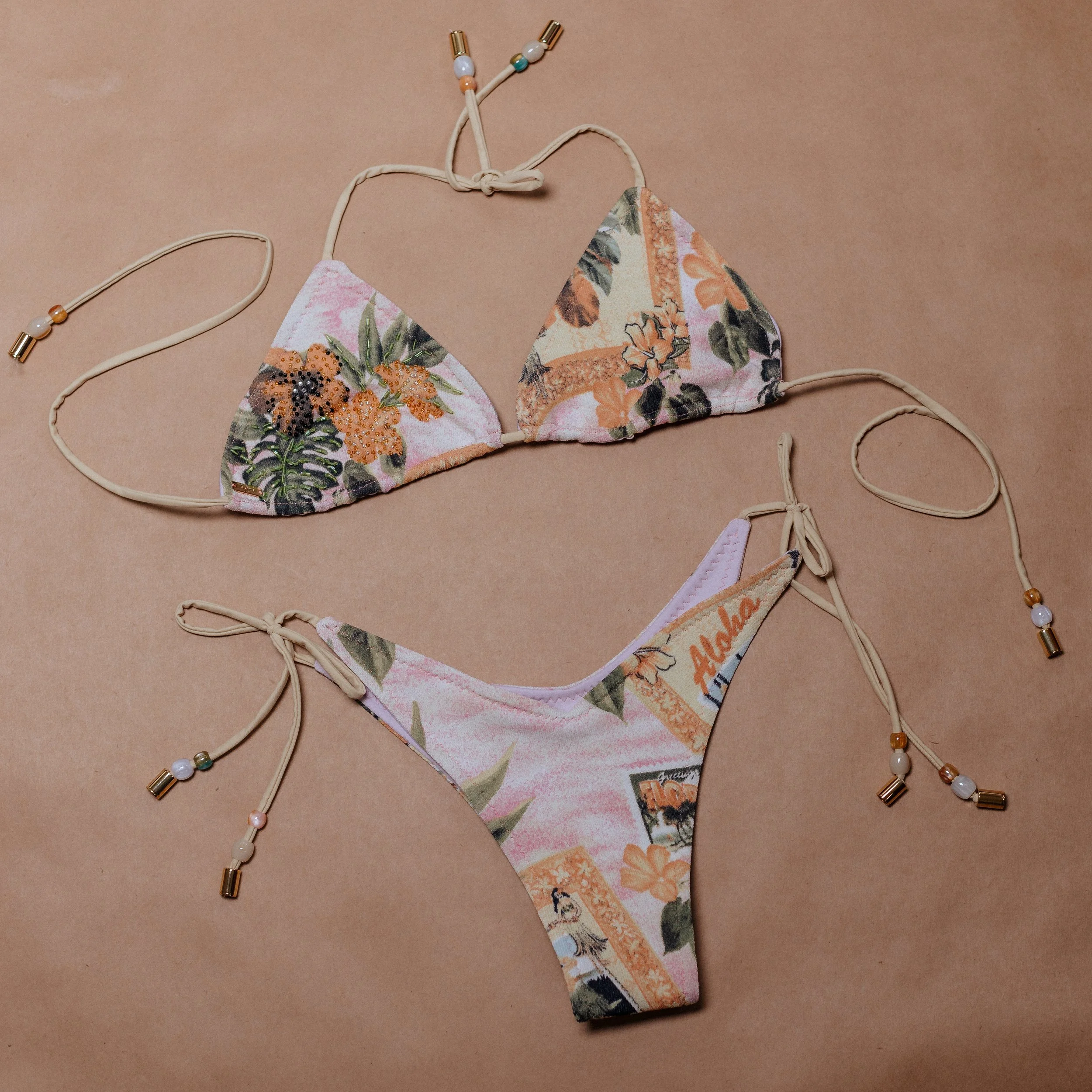 quinn & willow in vintage hawaiian print - S top - S bottoms