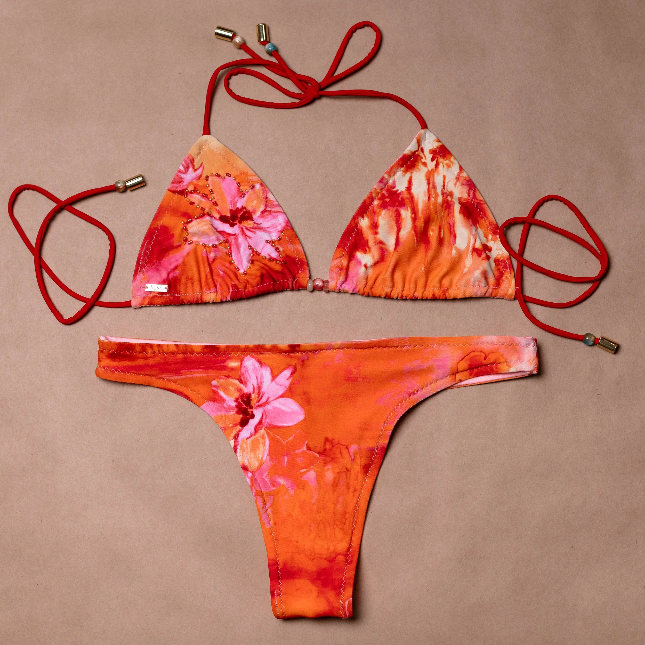 quinn & trinity in orange cherry blossom - S top - S bottoms