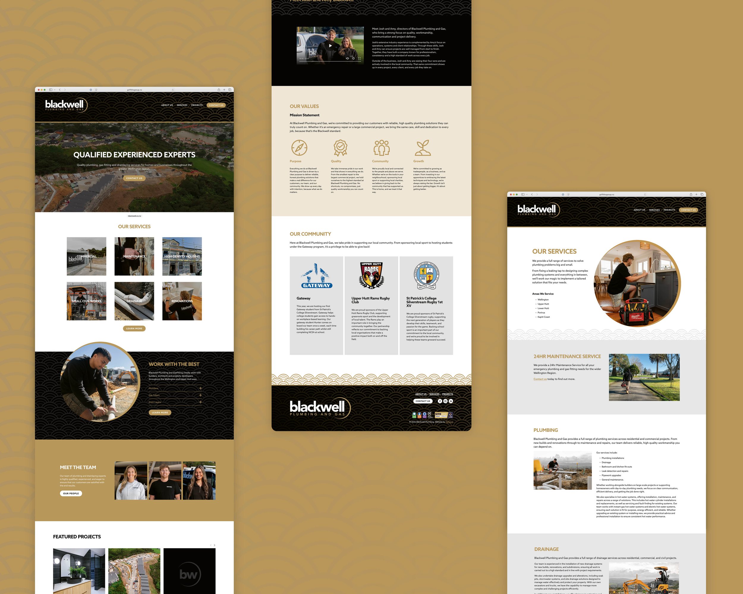 Brand new website for Blackwell Plumbing and Gas