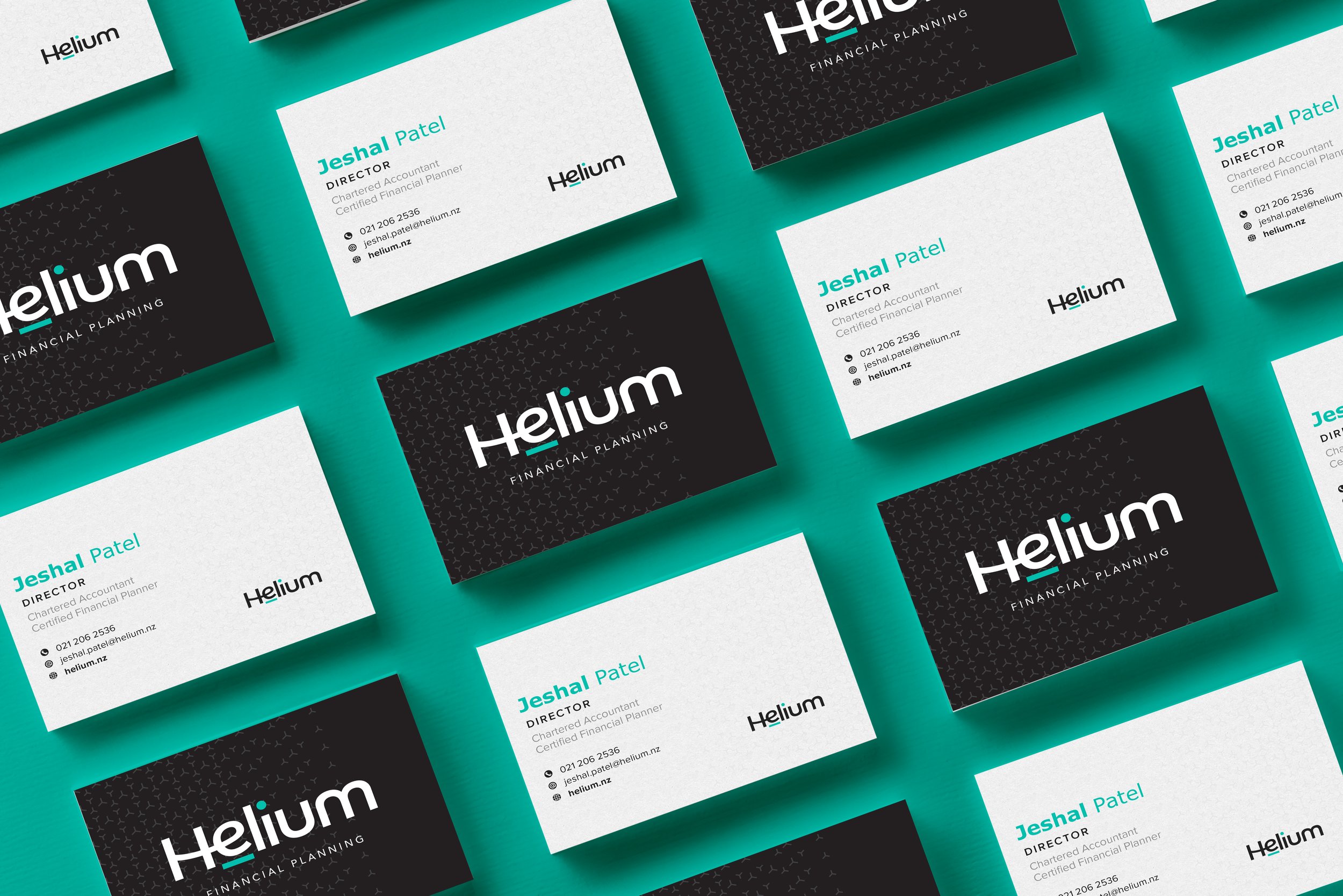 Refreshed Business Cards for Helium Financial Planning