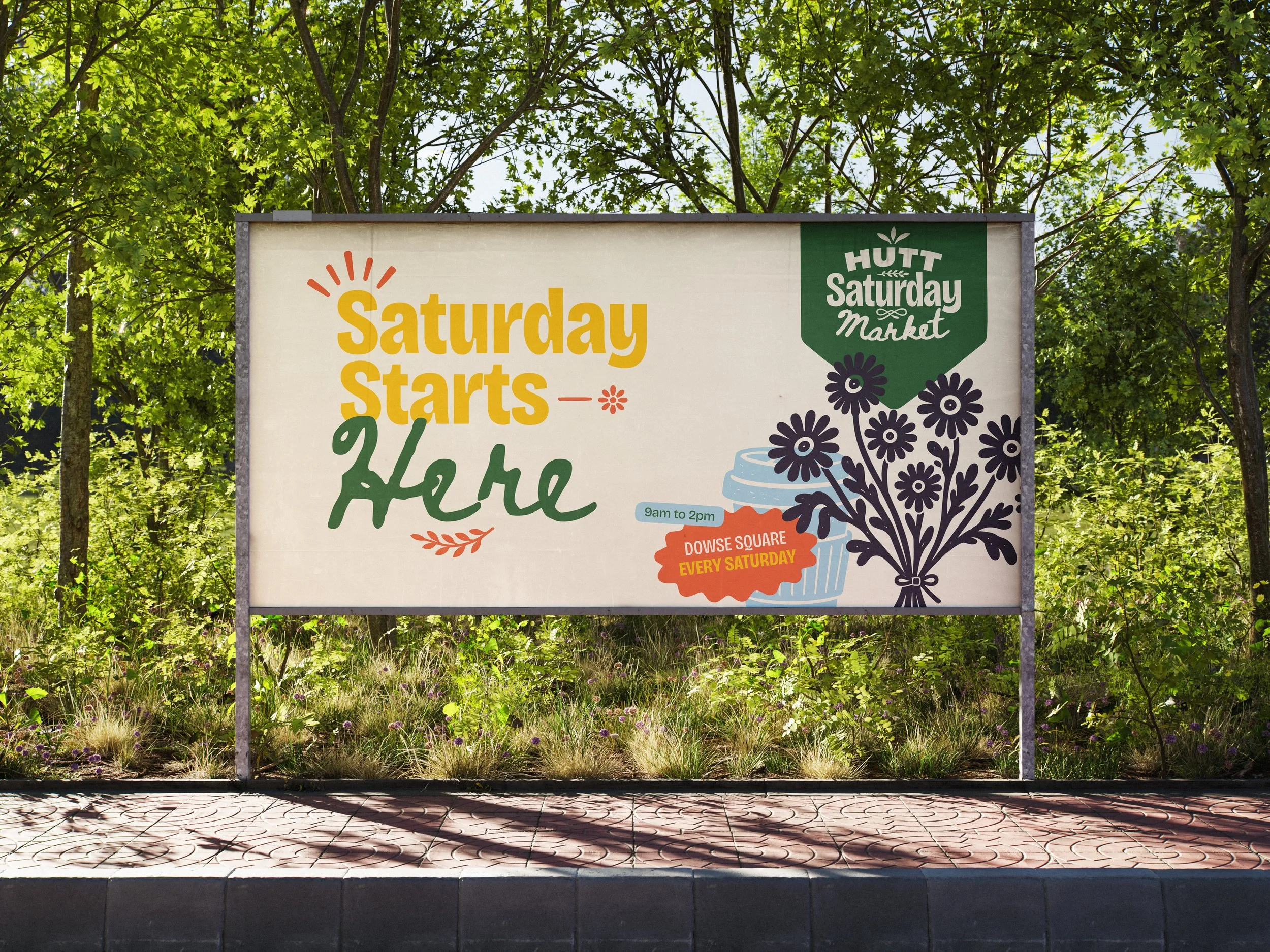 The Lower Hutt Saturday Market has moved and brought a brand identity with it!&nbsp;