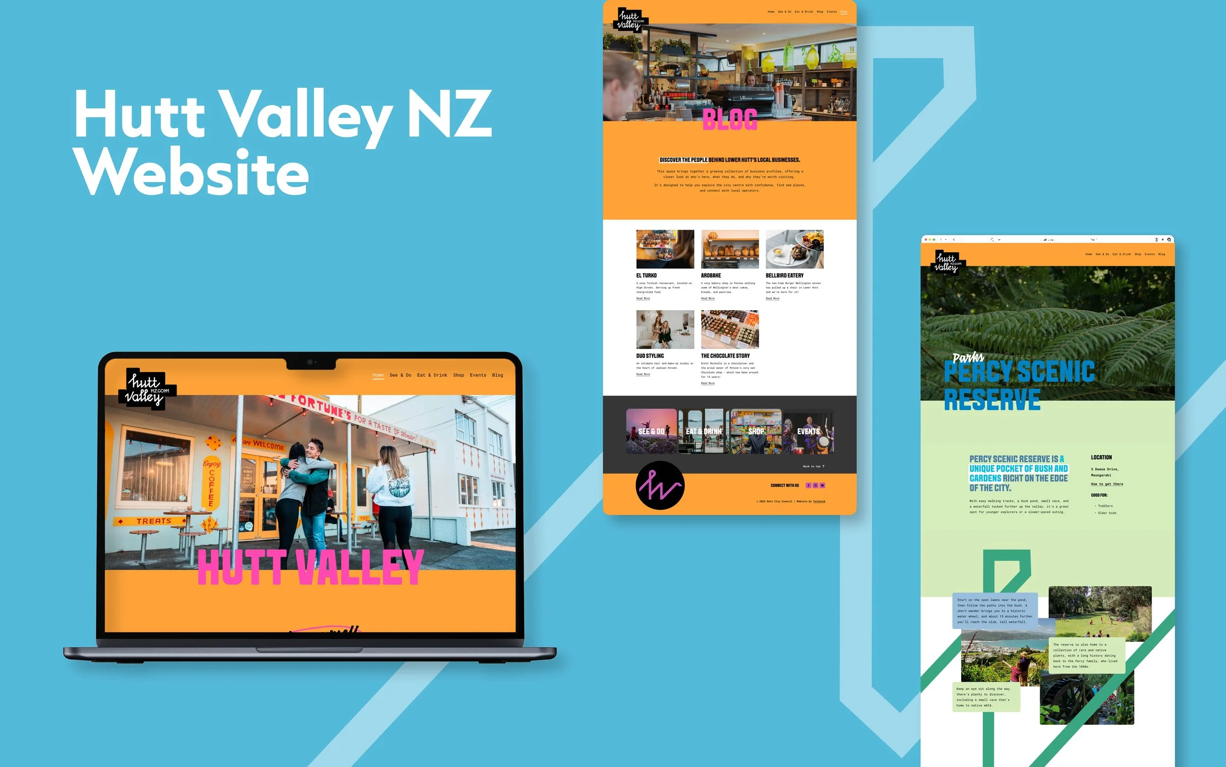 Fun and Vibrant Website for awesome local initiative Hutt Valley NZ