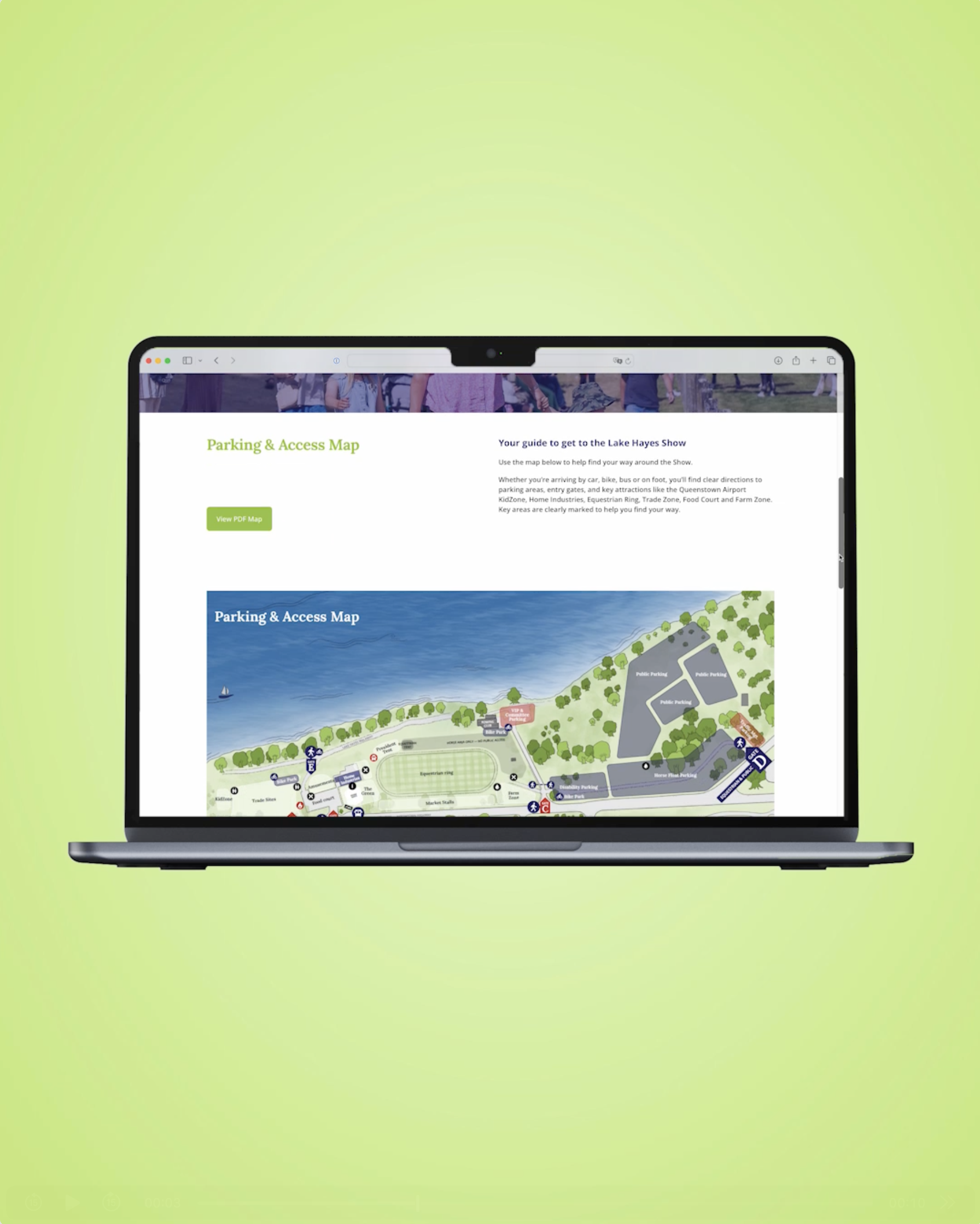 A clean, easy-to-manage site made for the Lake Hayes A&P Show that was launched quickly and within a tight budget.