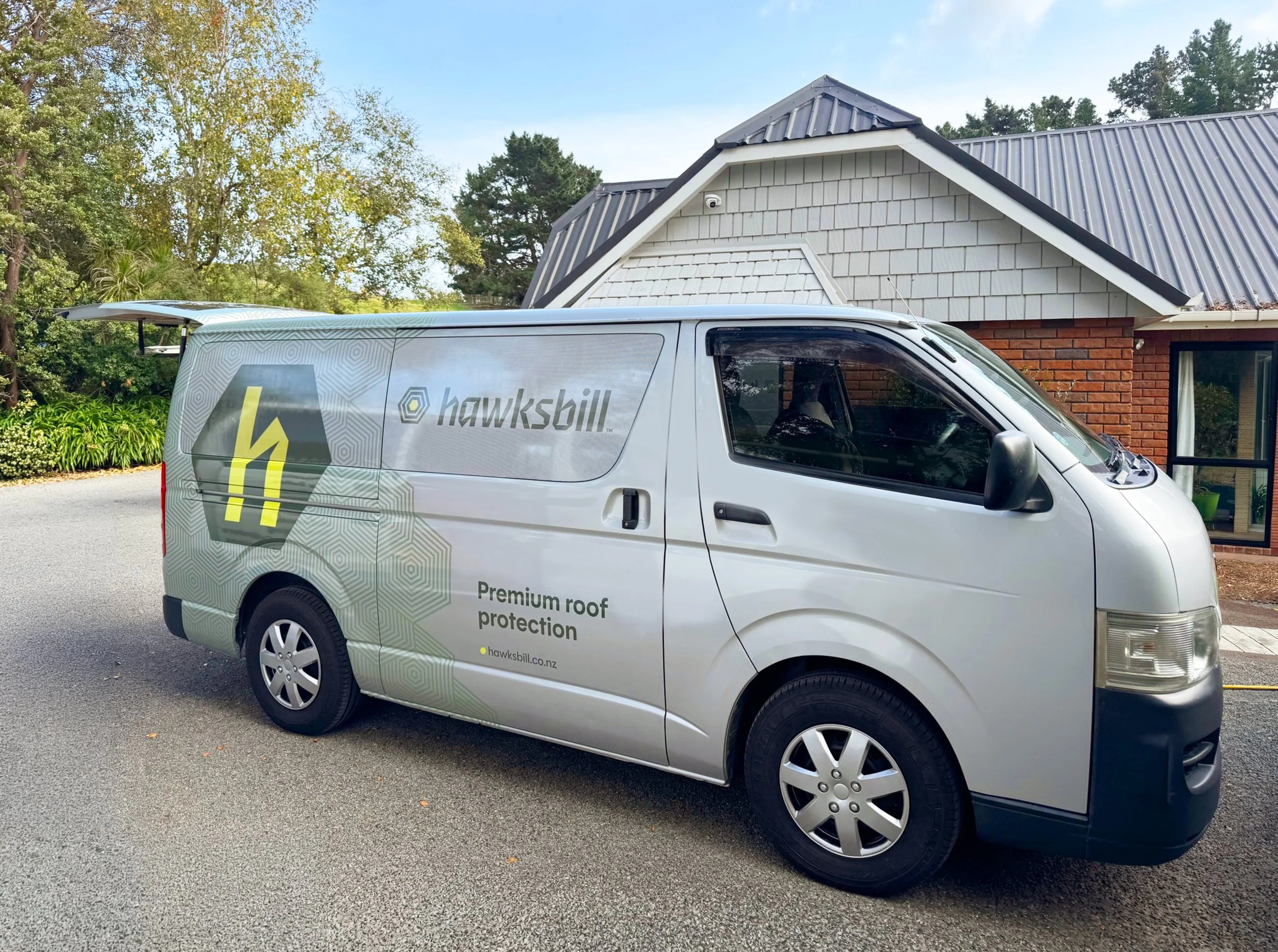 Hawksbill Roof Cleaning Van Graphics 