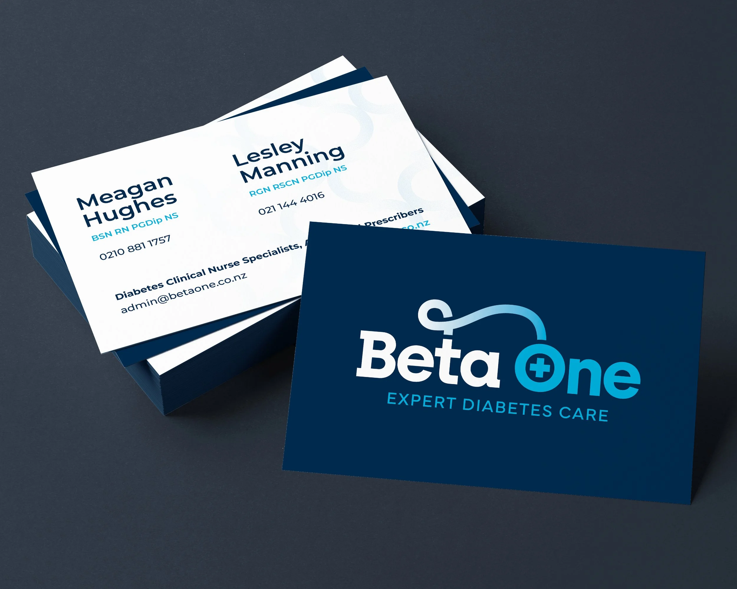 Beta One's new set of business cards 