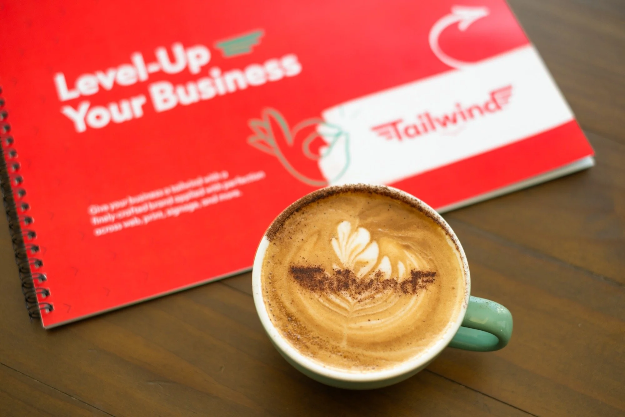 Tailwind branding and website in the Hutt Valley, free coffee and consultation, branding for small businesses