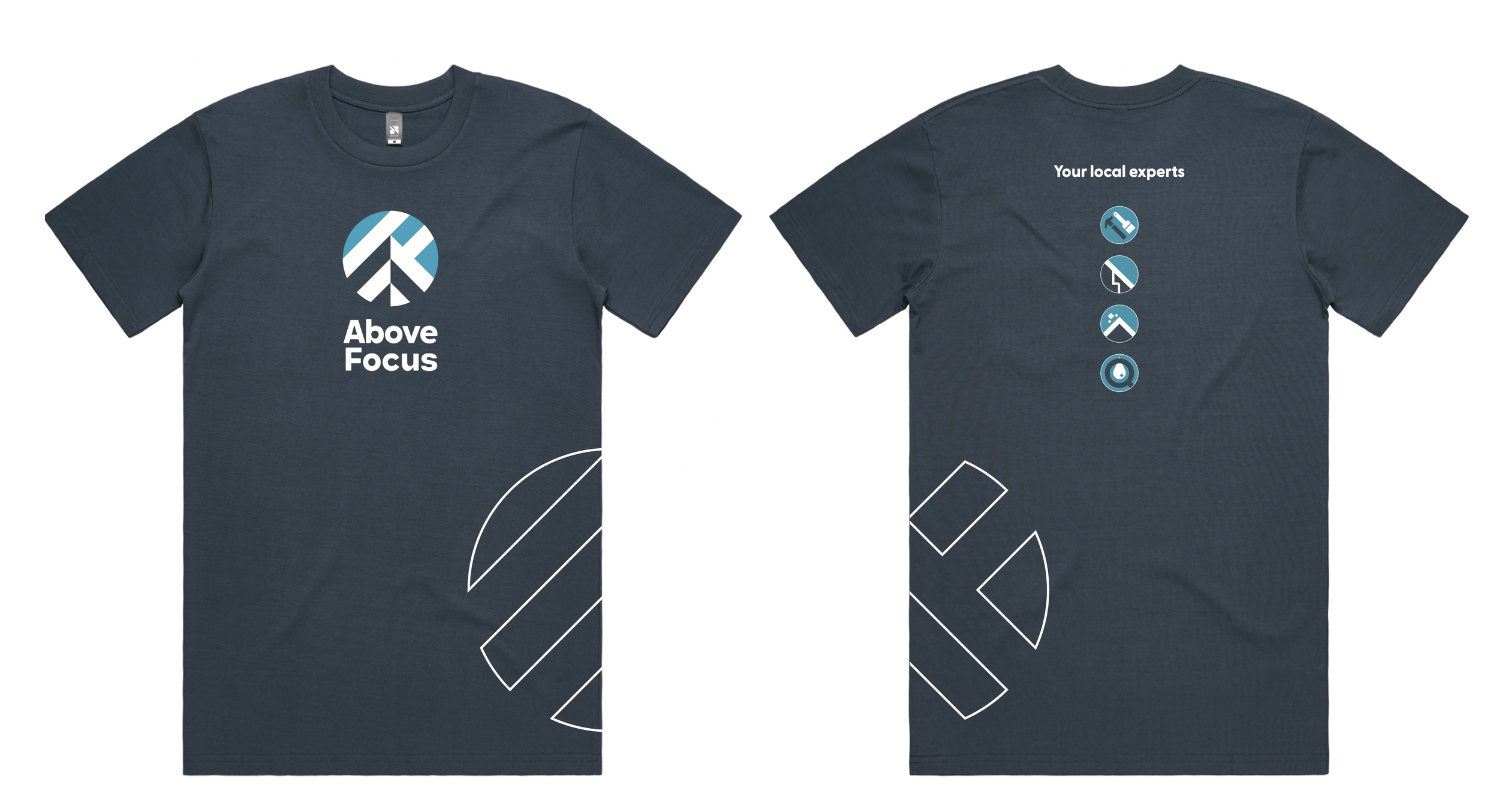 Above Focus Roofing t-shirt design