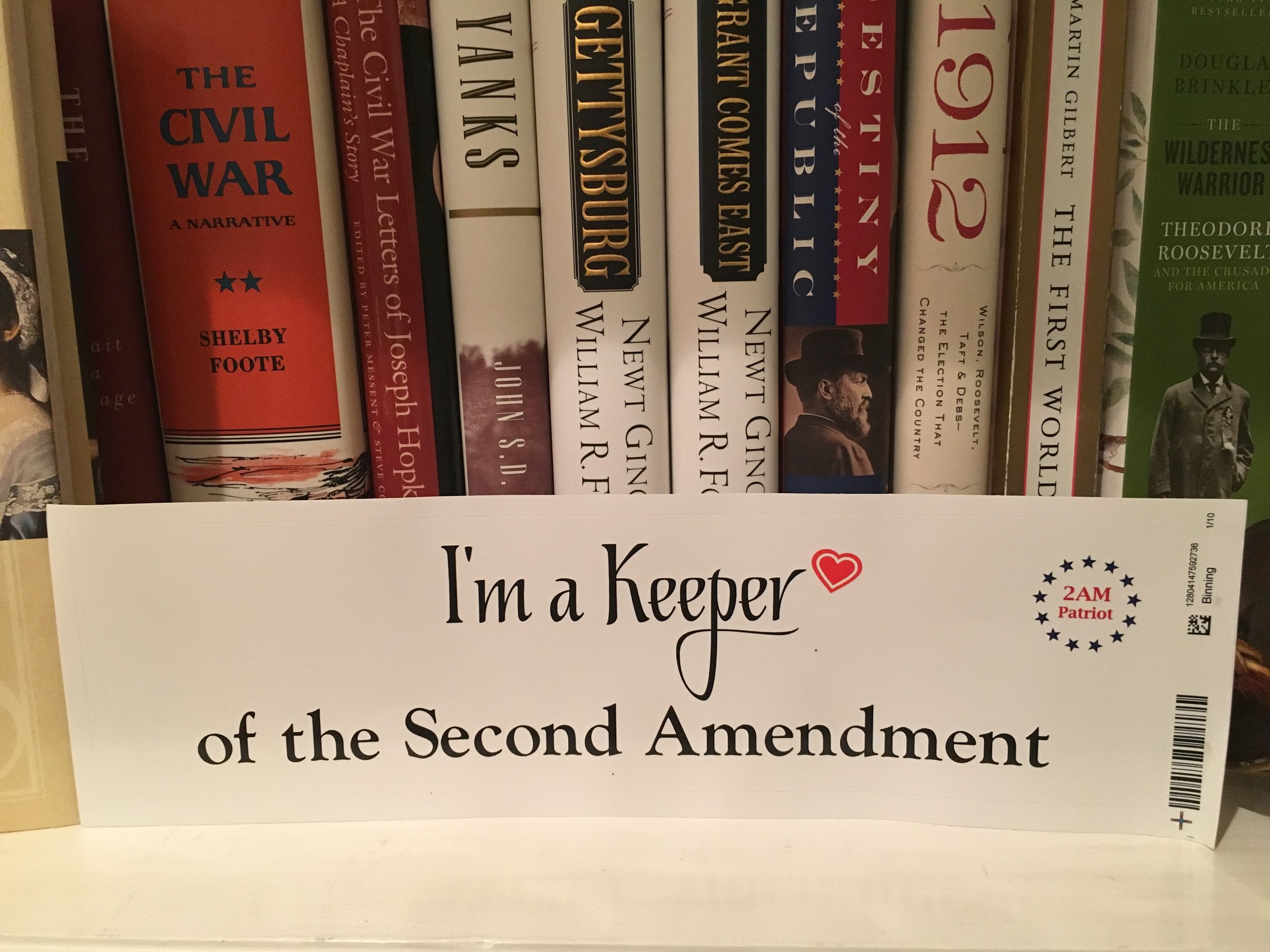 I'm a Keeper of the Second Amendment bumper sticker — 2AM Patriot
