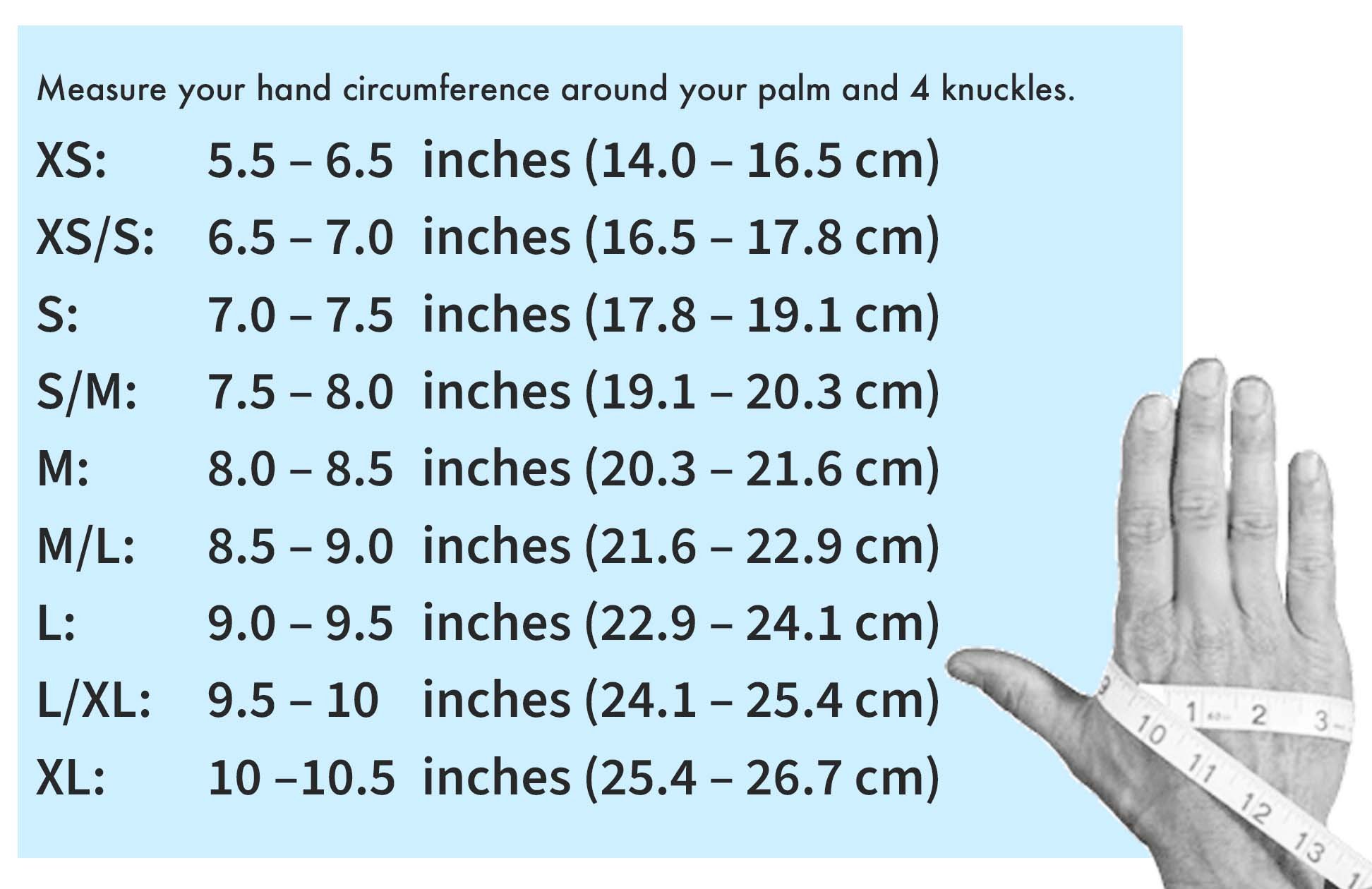 Size Chart — Refiber Designs