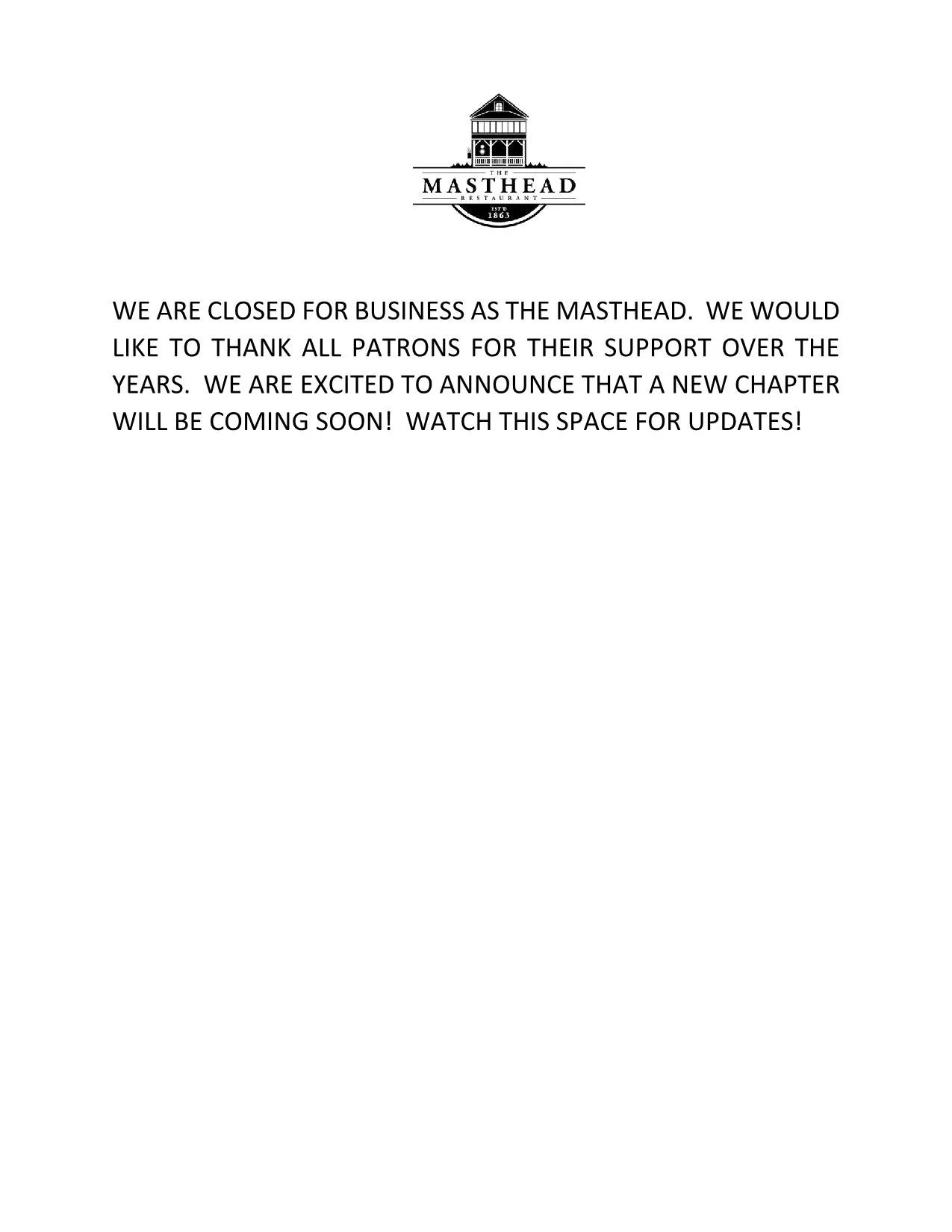 The Masthead Restaurant