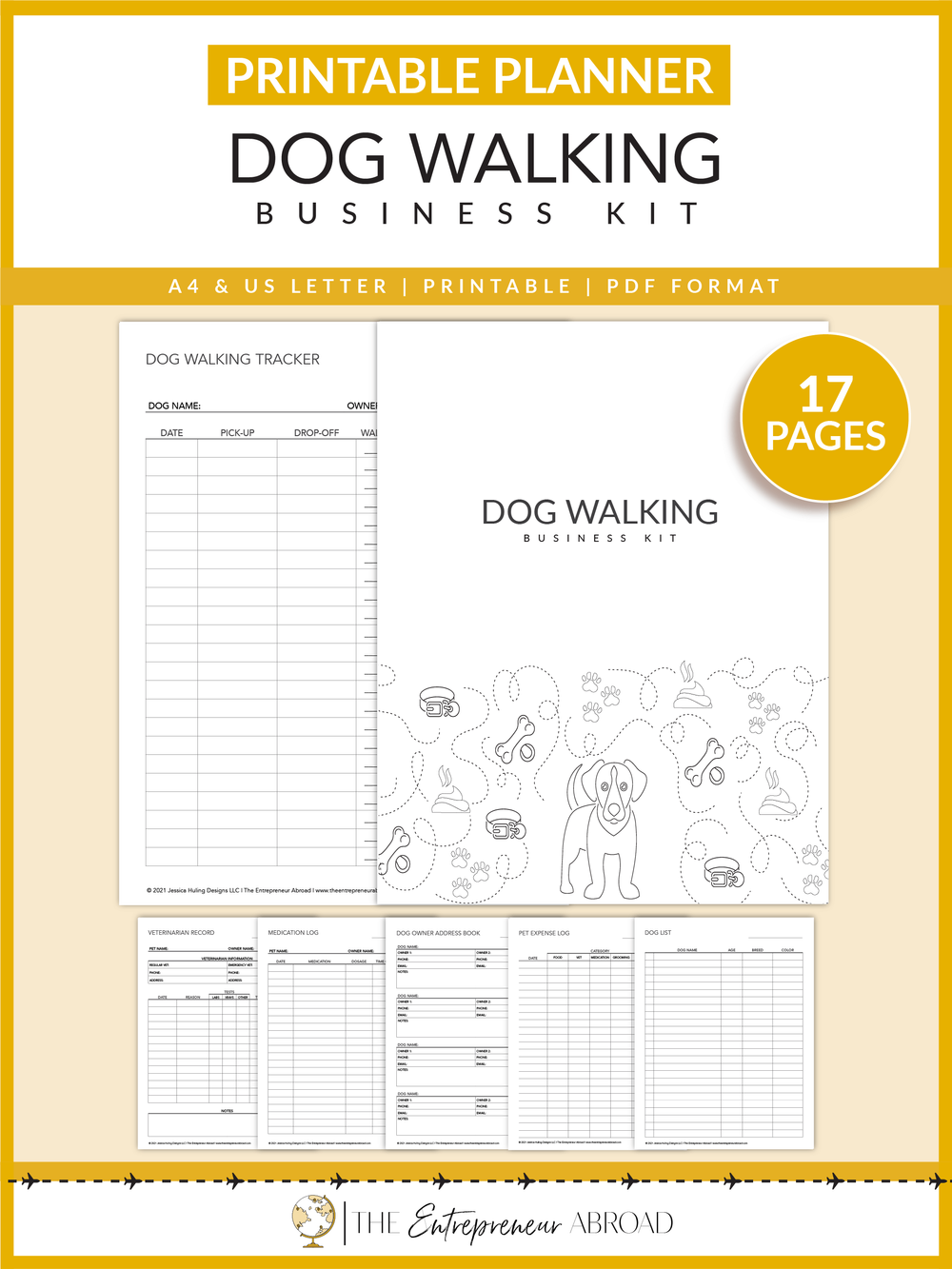 Dog Walking Business Planner