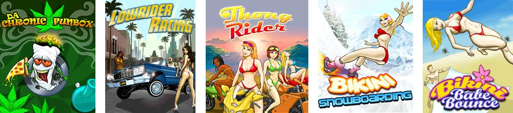   Title Screens from various Re-Skinned Games.  