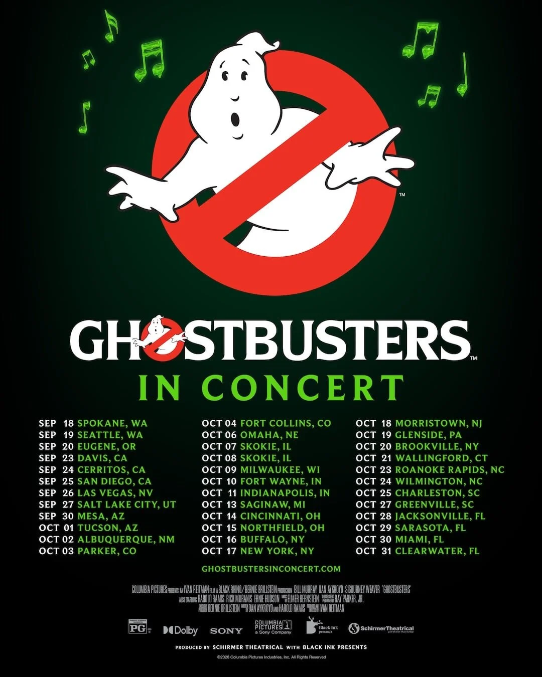 Ghostbusters in Concert National Tour