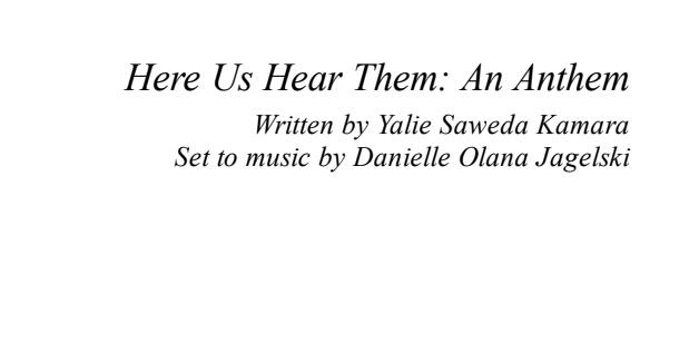 Hear Us Hear Them: An Anthem (SATB)