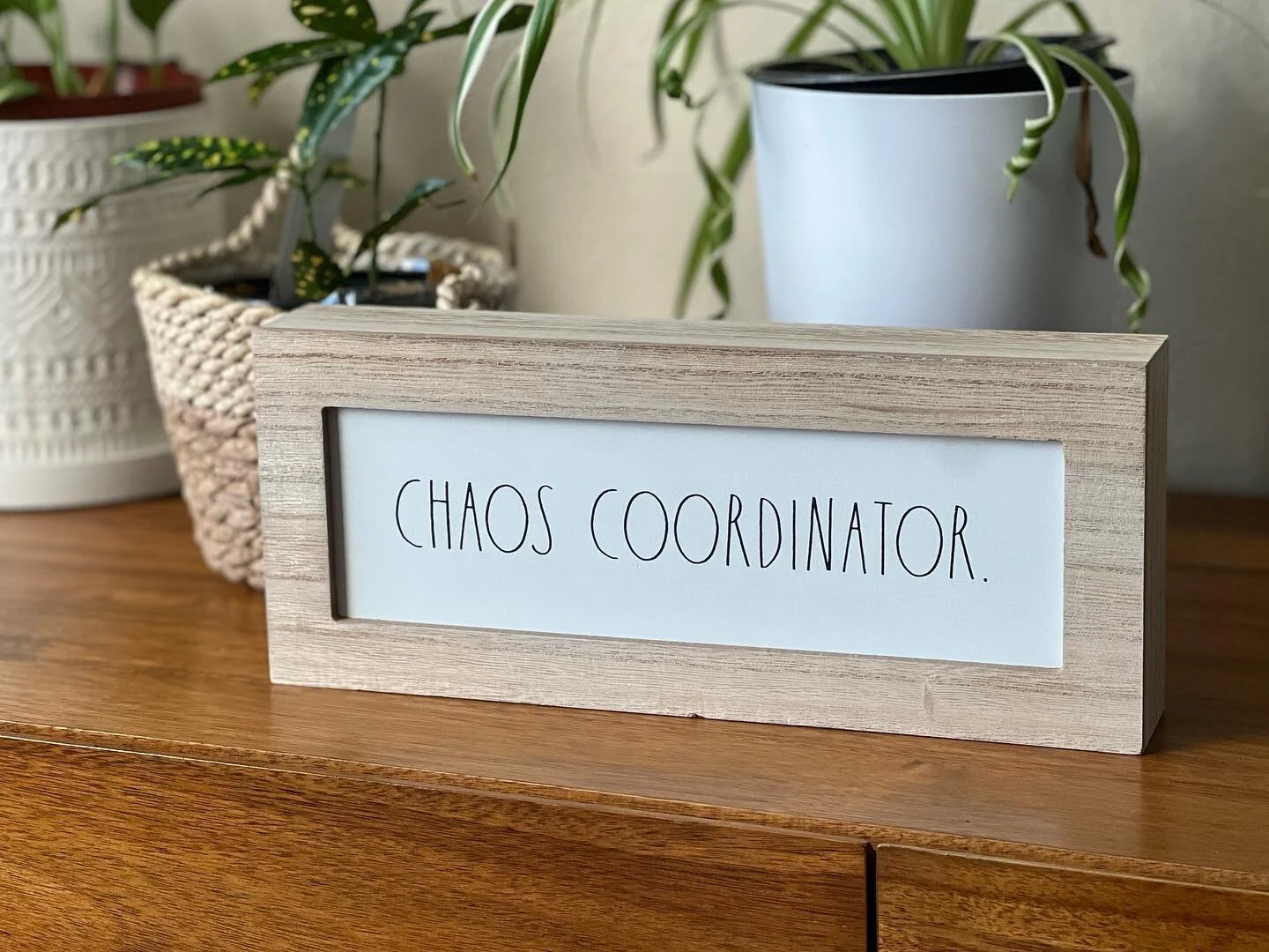 I woke up this morning, sat down to drink my coffee, stressed about my day and I looked up and saw this birthday gift my dear friend Ashley gave me. I sat there and thought about how lucky I am to have friends like her, and throughout all the crazine