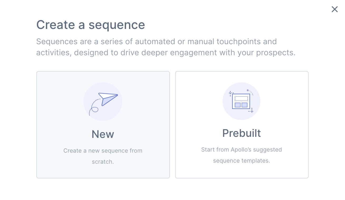 Create a new sequence in Apollo