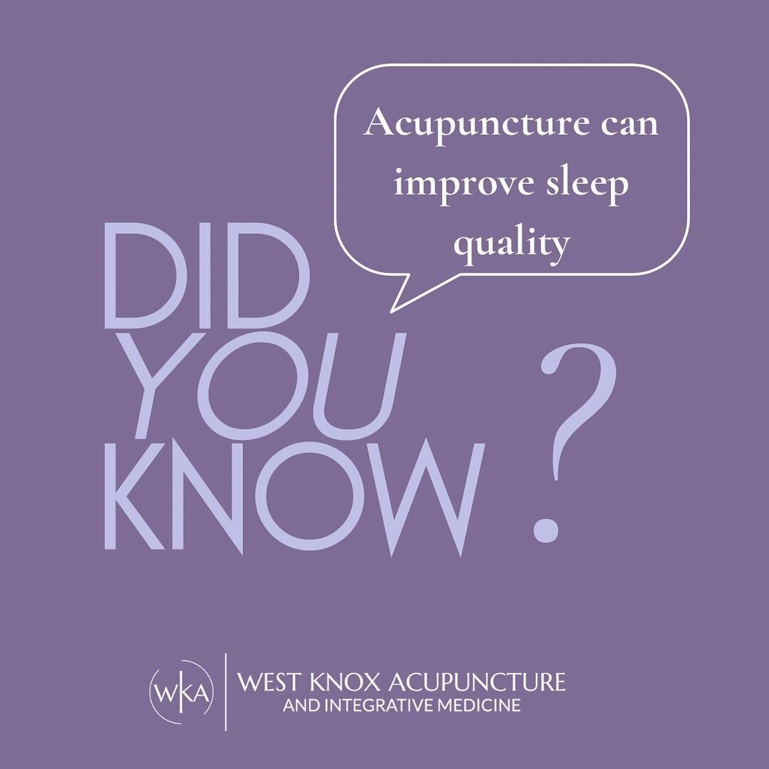 Don&rsquo;t you think most of us could benefit from a better night&rsquo;s sleep?! 💤

Acupuncture has been found to be one of the most beneficial therapies for insomnia.  Unlike many treatments that target the sleep-wake cycle, this treatment is tho