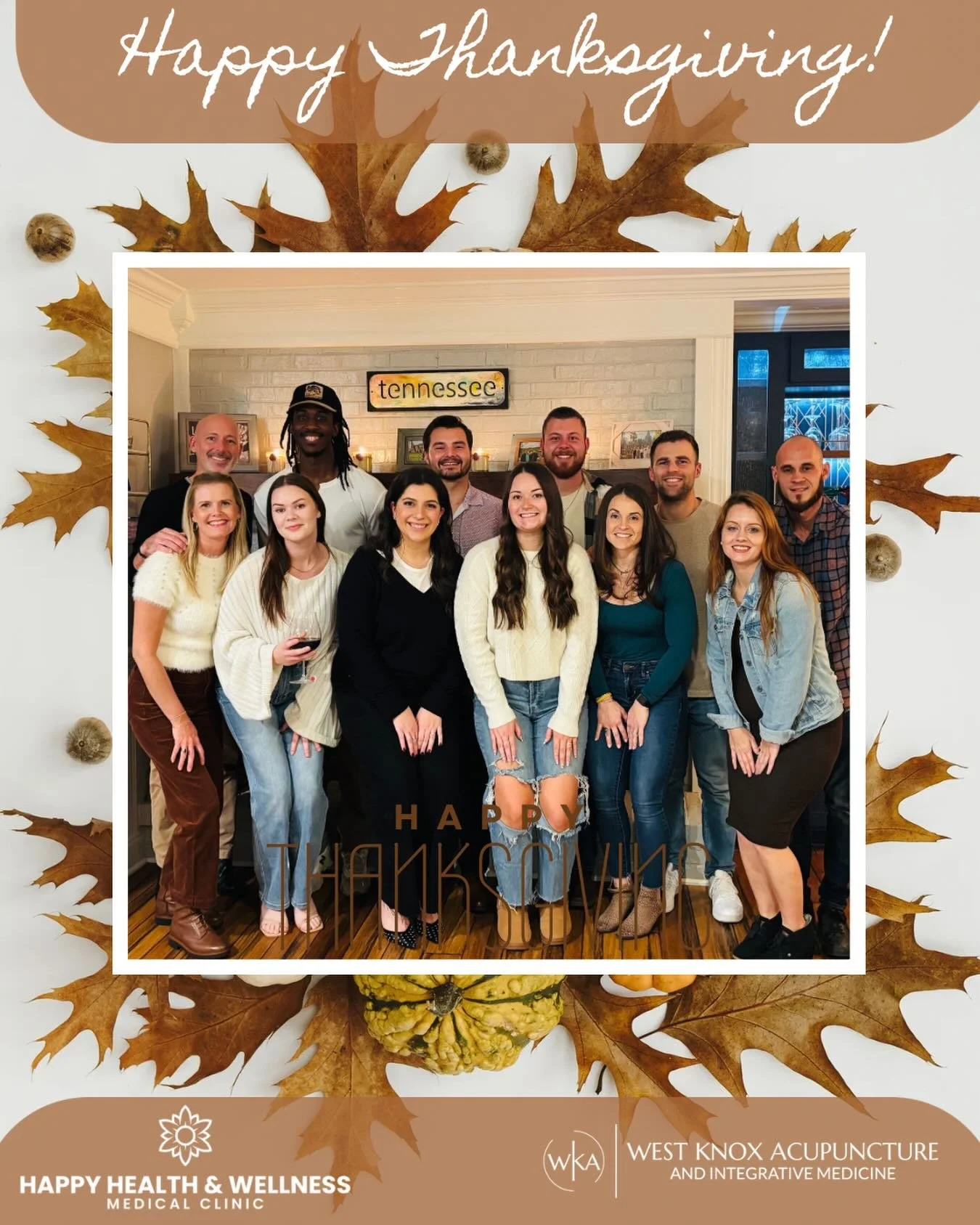 From our families to yours, happy thanksgiving! We are grateful for our Knoxville community!! #knox #knoxrocks #knoxville