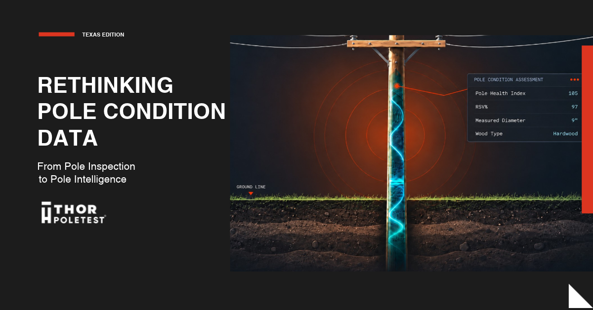 Cover of THOR Poletest guide "Rethinking Pole Condition Data — Texas Edition"