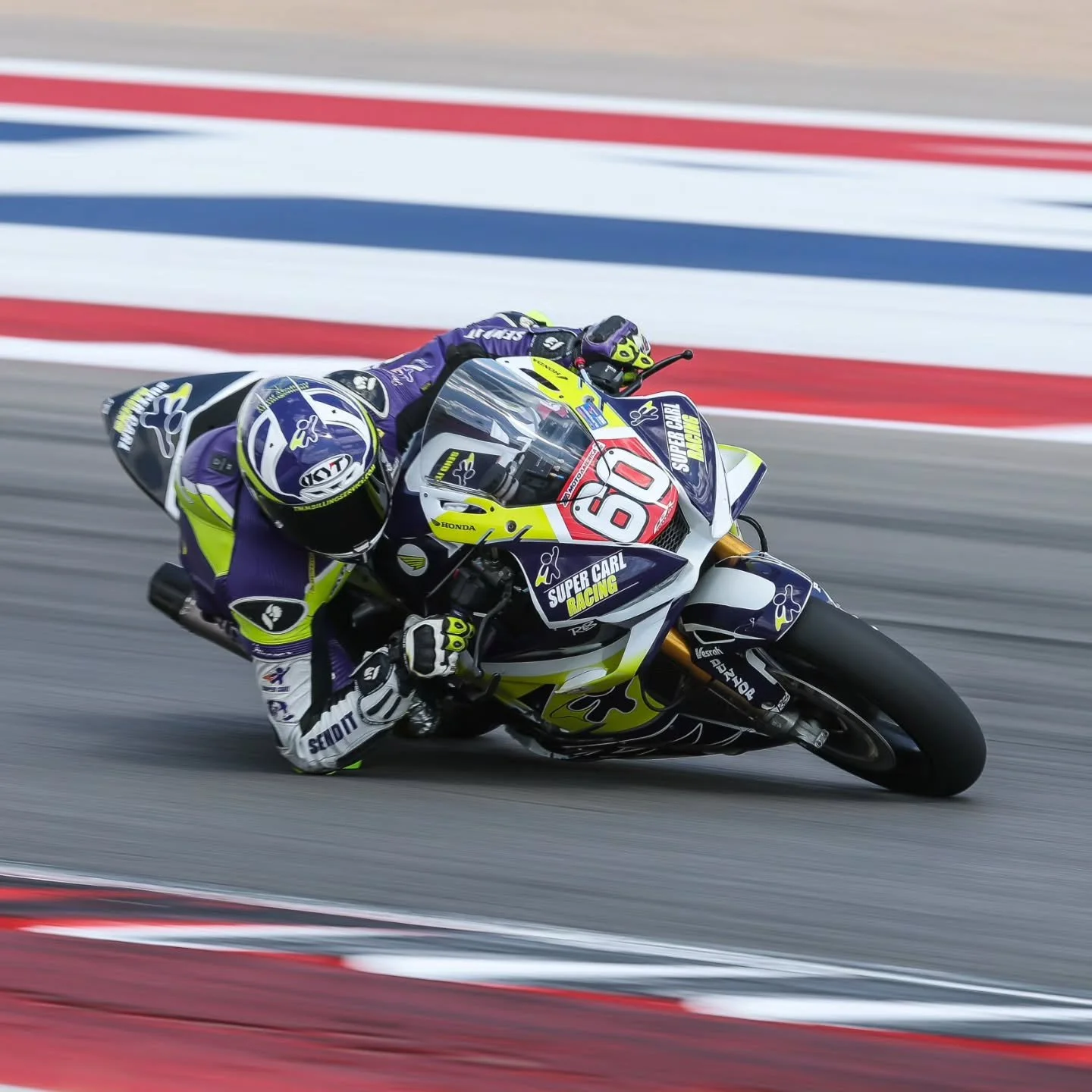 Great 1st day at COTA! Finished P4 in SBK Cup with a new PB laptime of 2:14.8. Ready to send it in Qualifying and Race 1. Going to be another scorcher 🔥

📸@brianjnelsonphoto 

#sendit #texas #motoamerica #superbike #supercarlracing