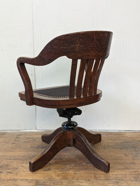 finished bankers chair left side angle.jpg