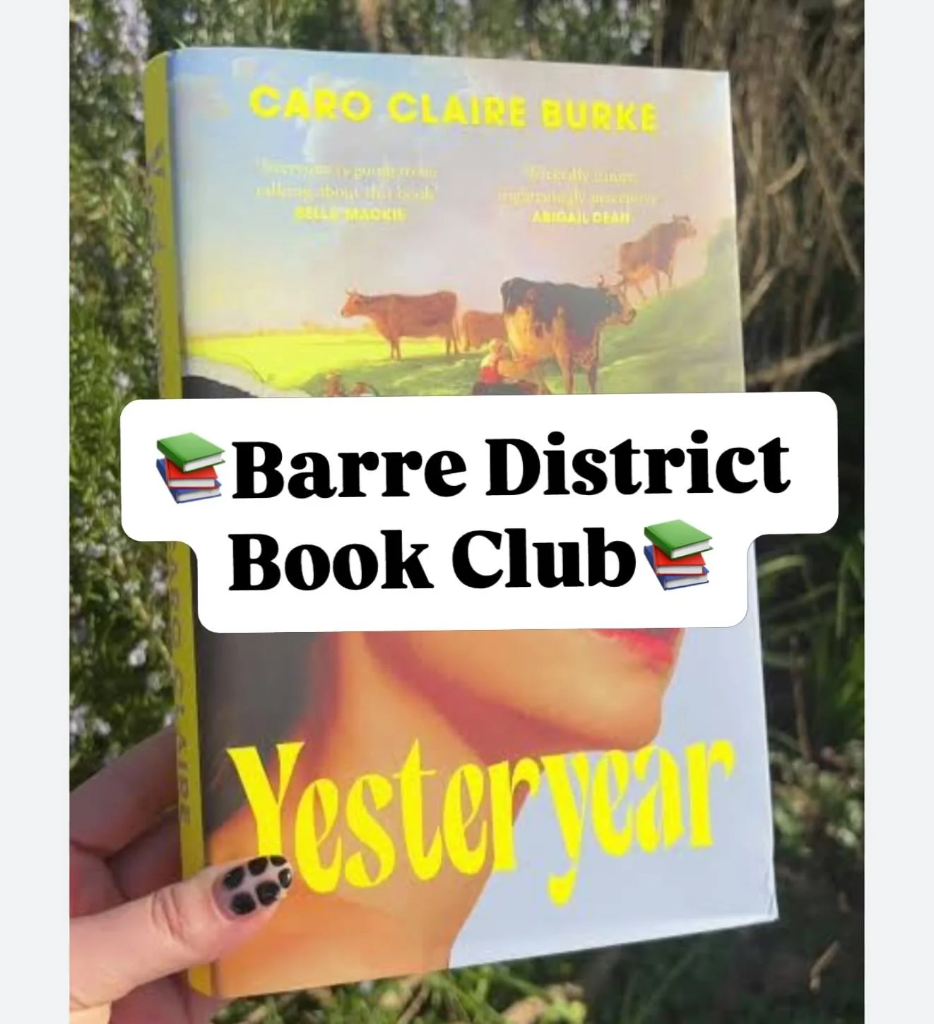Let&rsquo;s get together for book club! Save the date for our first meeting on June 29. 💙

Everyone has been talking about it. Now we will too! The book of discussion is Yesteryear by Caro Claire Burke. 

Get together is Monday, June 29 at 7:30 PM. 