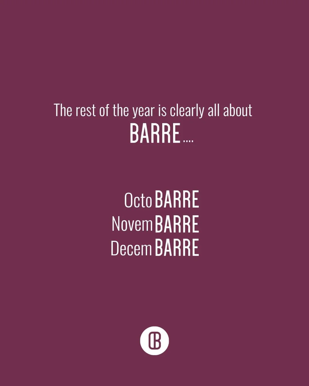 🎃 &amp; Barre 
🦃 &amp; Barre
🎄 &amp; Barre