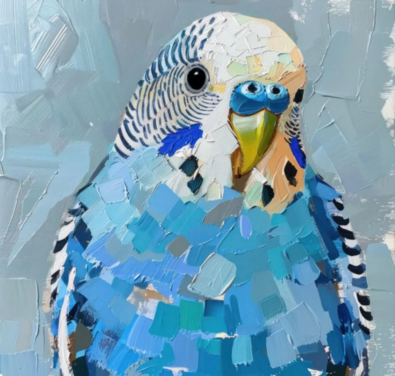 SOLD OUT - BUDGIE BEAUTIES: Acrylic and Impasto Painting Workshop Dec 8th 11 to 5pm