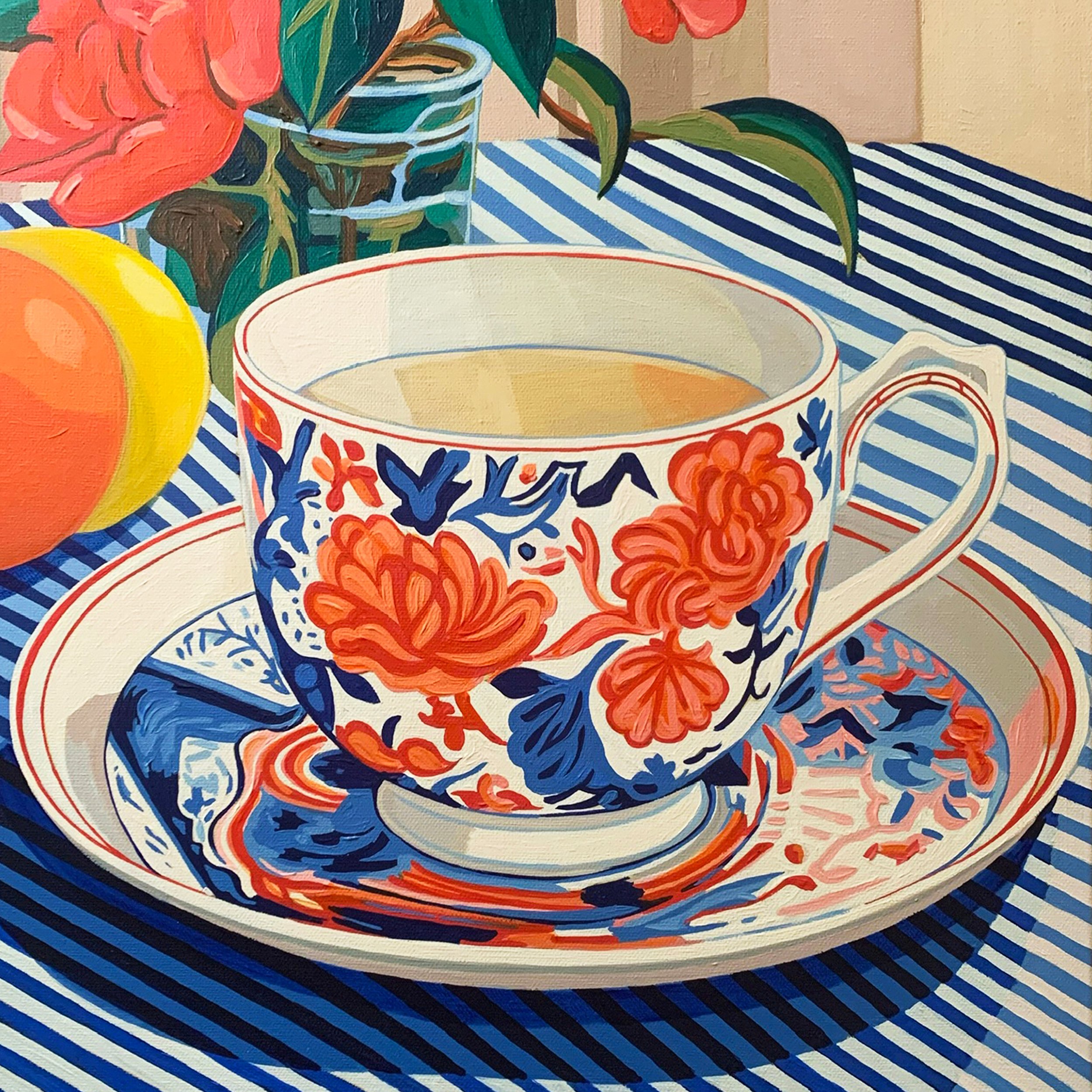 Painting teacups in luminous colour with Julie Lynch 16th Feb 11am til 5pm