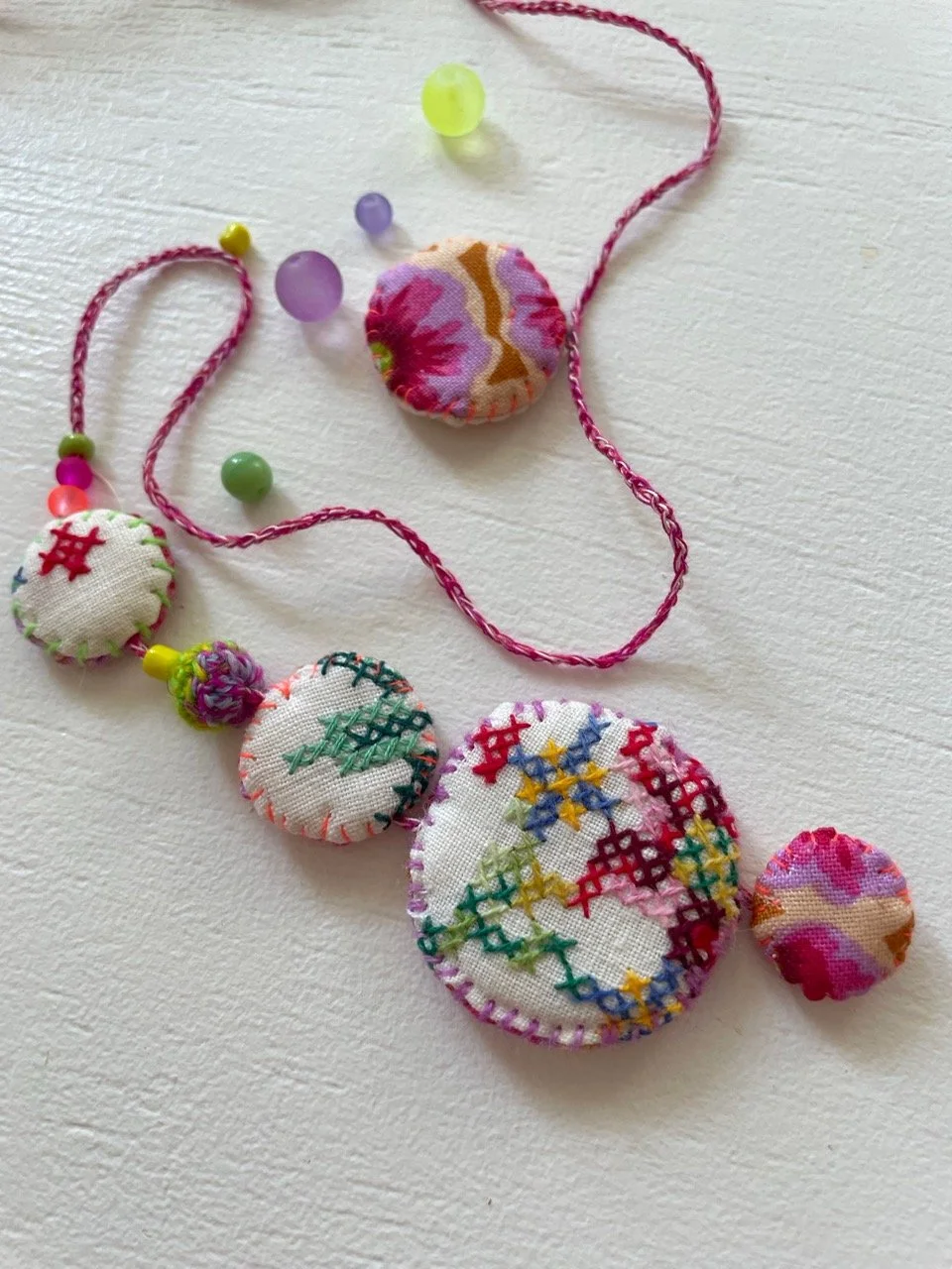 SOLD OUT Decorative Medallion Necklace workshop with Pauline Franklyn 19th June 10am til 4pm