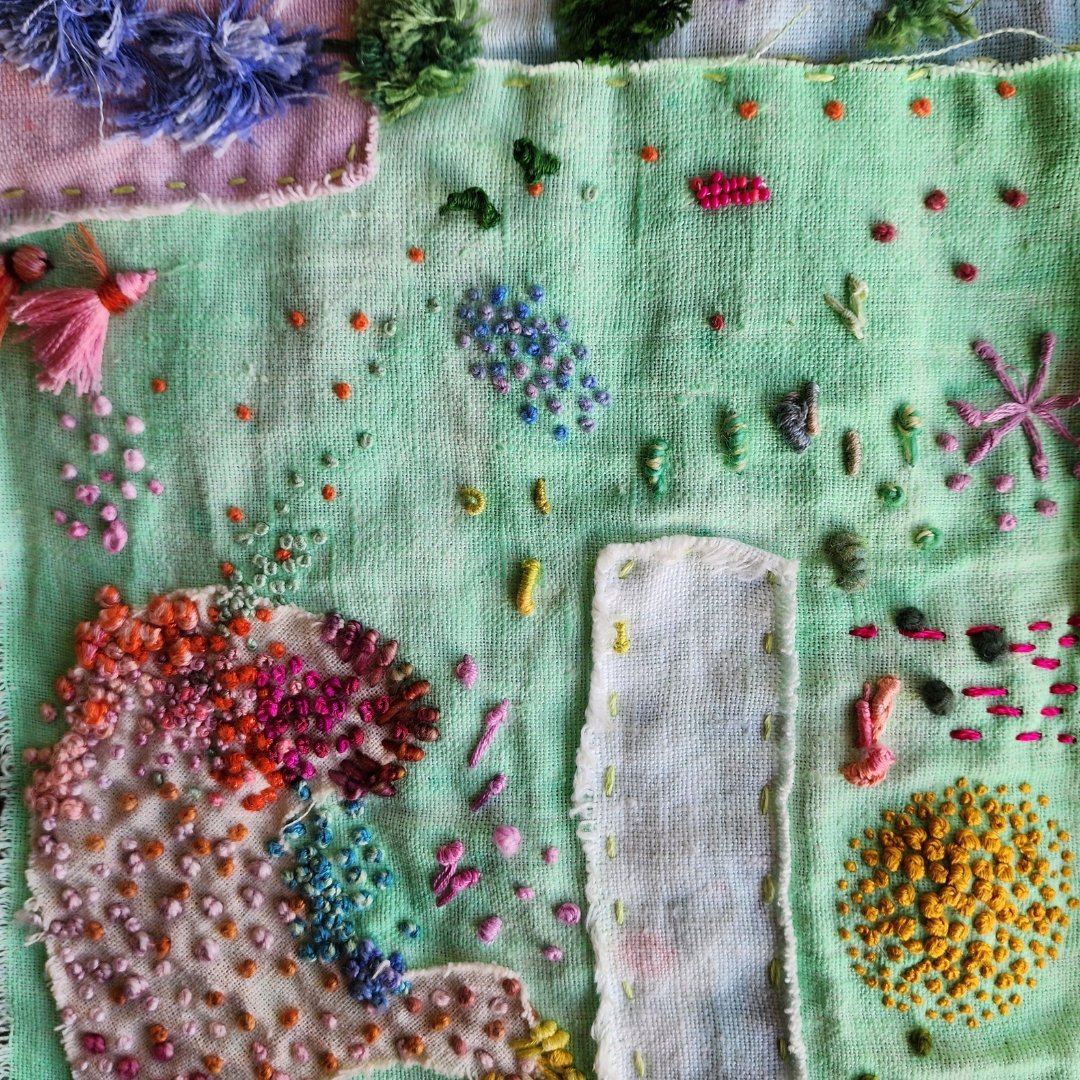 Fleur Woods Contemporary Stitch Sampler One Day Workshop 2nd May 10 til 4pm