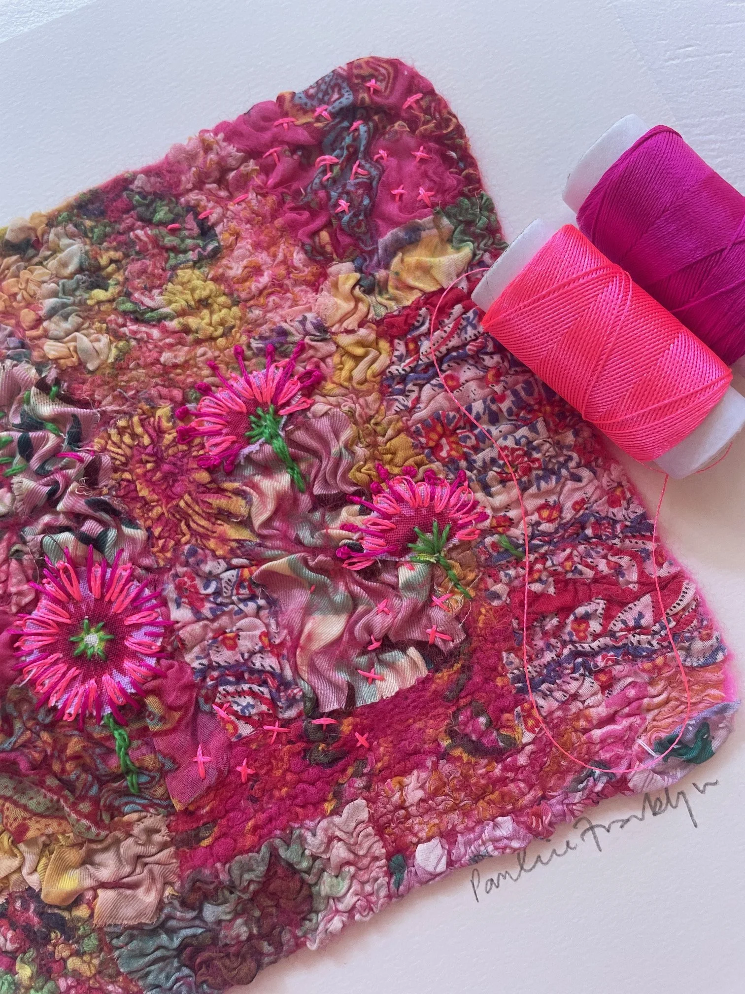 Nuno Felting and Slow Sttiching with Pauline Franklyn 19th &amp; 20th June  10am til 4pm