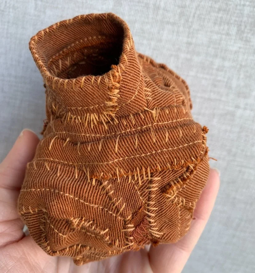 Threaded Vessels: Slow Stitching with Reclaimed Textiles with Lou Nade  16th March 10 til 4pm