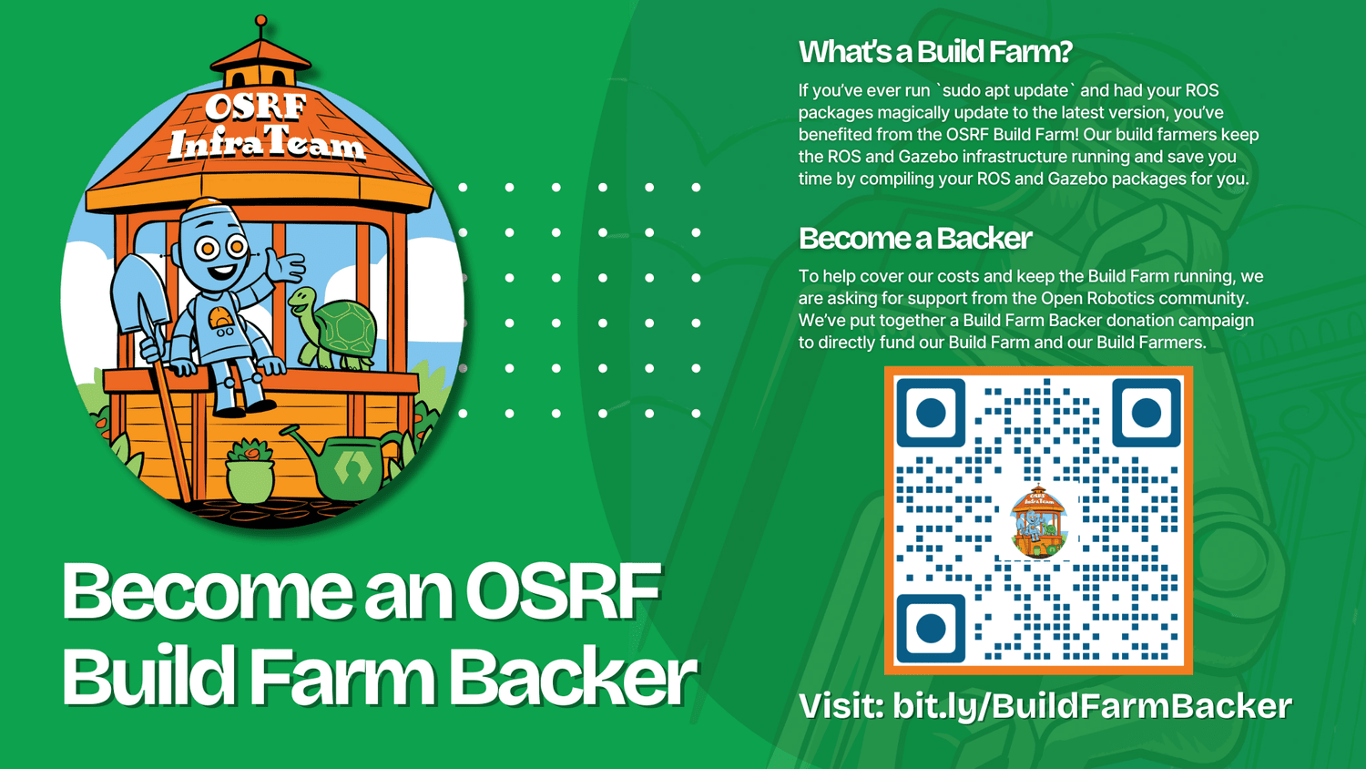 New Build Farm Backer Program & Infra Team Swag — Open Robotics