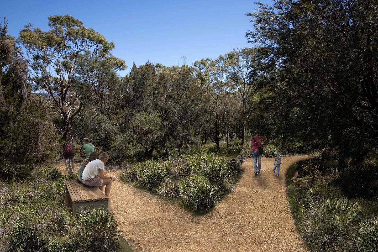 A couple of &lsquo;Before and After&rsquo; visualisations we recently created for a local Public Open Space Master Plan ✏️ #landscapearchitecture #landscapearchitectureaustralia #visualisation #beforeandafter #masterplanning