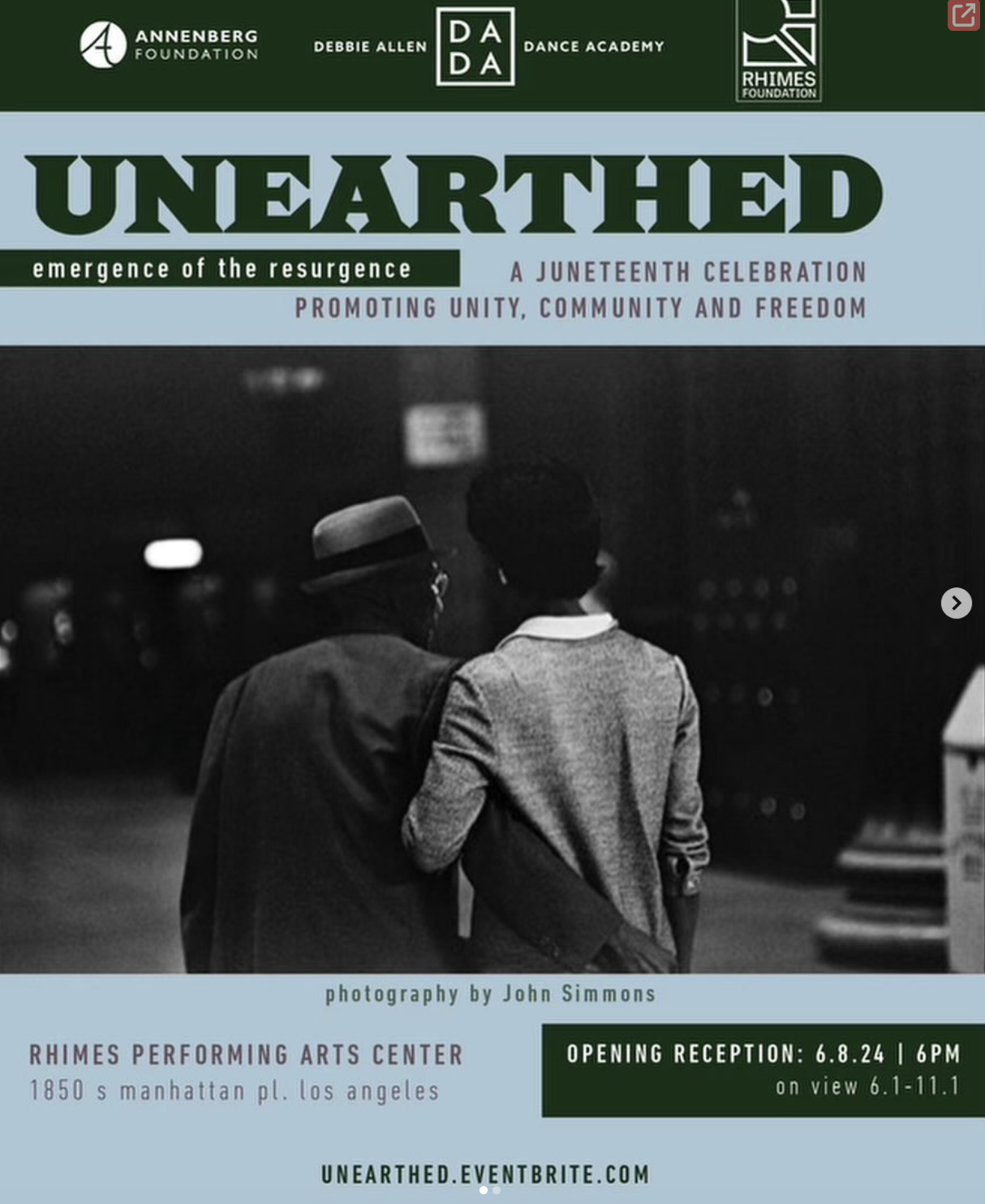 2024 – Rhimes Performing Arts Center, Unearthed: Emergence of the Resurgence