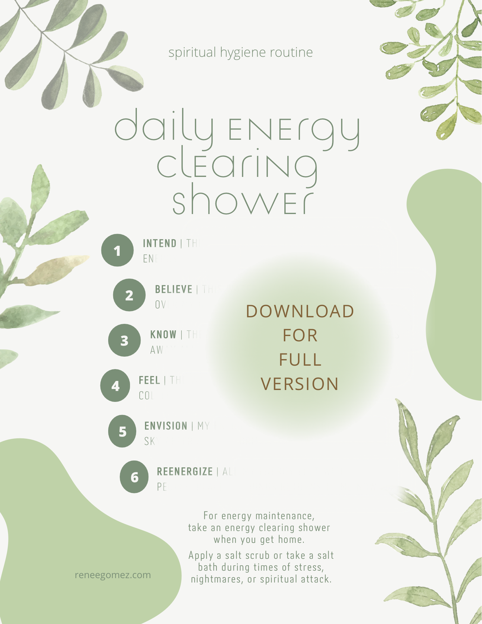Daily Energy Cleansing Routine