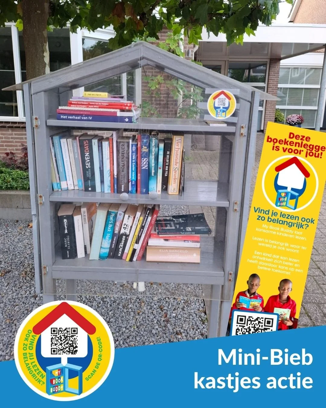 ￼📖 Er doet weer een nieuw biebkastje mee dit keer in Leusden! 🎉
￼
Vanaf heden kun je onze boekenleggers ook op Het Hoefijzer vinden als onderdeel van onze campagne.
Samen zorgen we ervoor dat verhalen en kennis voor iedereen binnen handbereik zijn 